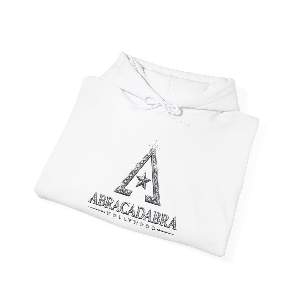 Abracadabra Triangle Logo Hoodie — Mystical Graphic Pullover