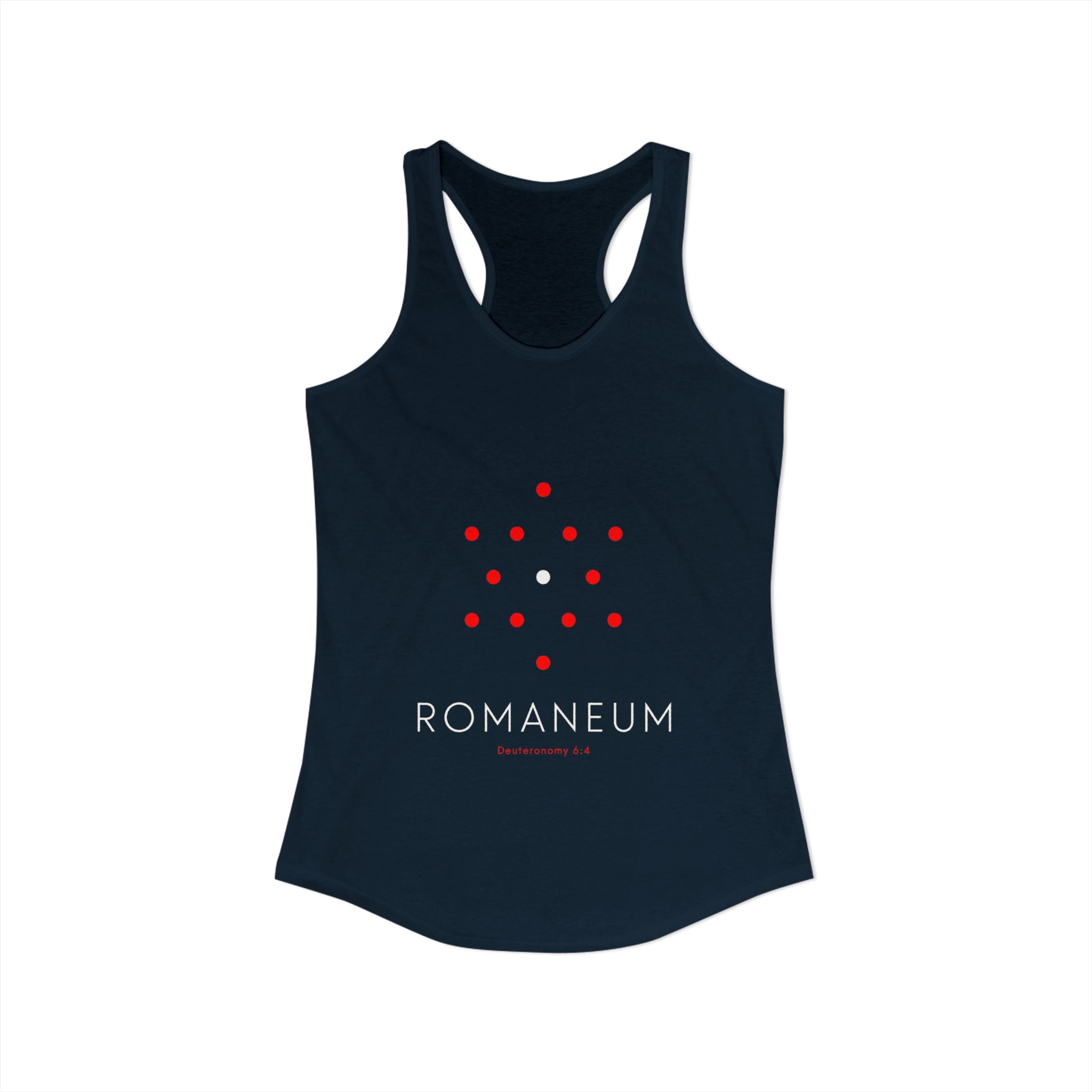 Romaneum Women’s Racerback Athletic Tank | Front & Back Logo