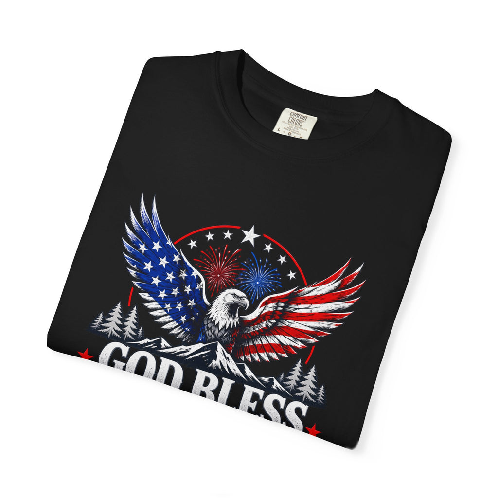 God Bless America Eagle T-Shirt — Patriotic USA Flag Graphic Tee