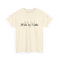 Walk by Faith Tee — Christian Scripture Shirt (Romans/1 Corinthians)