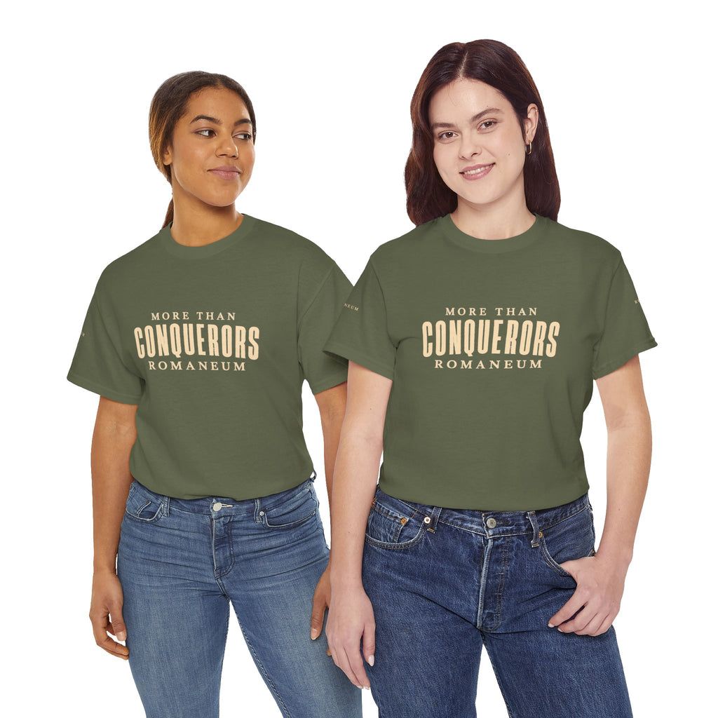 Conquerors Romanum Tee — 'More Than Conquerors' Shirt