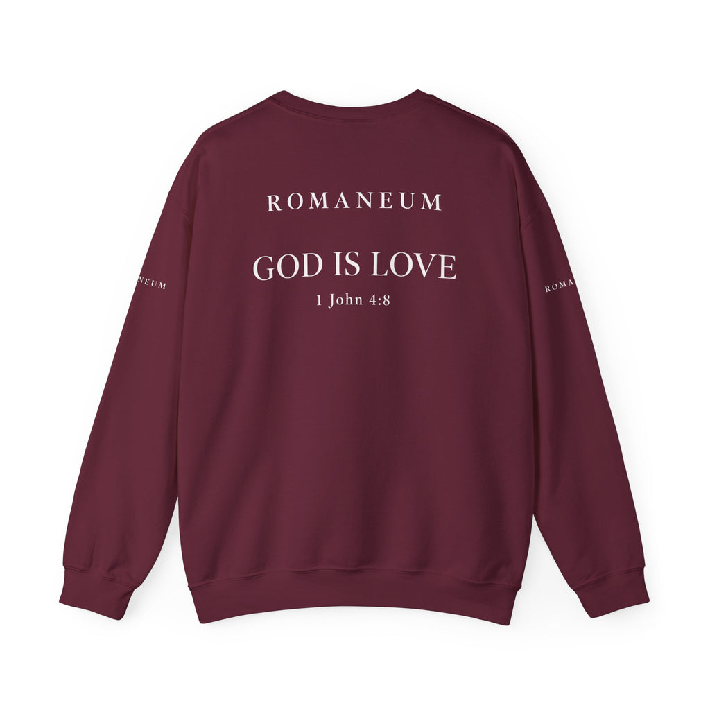 Classic White Crewneck Sweatshirt "FEAR NOT"
