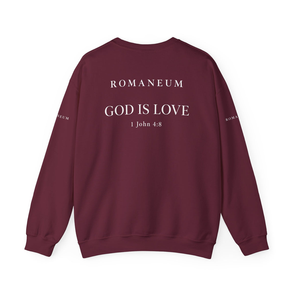 Classic White Crewneck Sweatshirt "FEAR NOT"