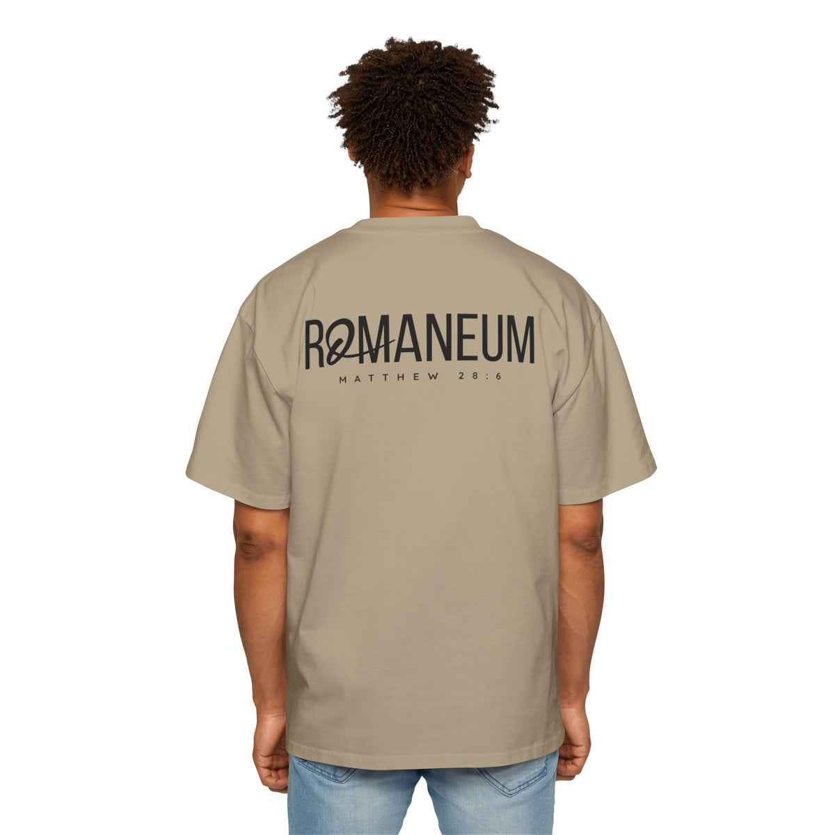 He Is Risen Christian Tee — Romaneum Matthew 28:6 Easter T‑Shirt