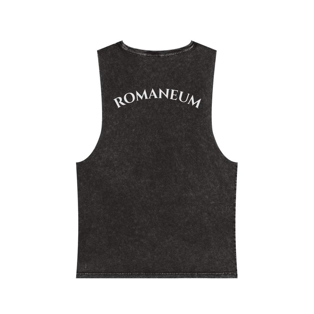 Romanеum USA Stonewash Tank — Vintage American Flag Muscle Tee