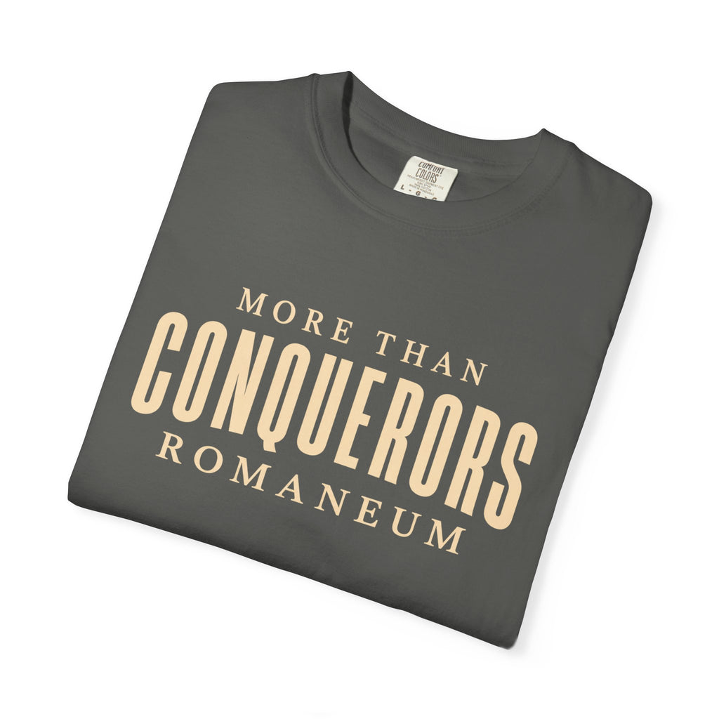 More Than Conquerors T-Shirt — "Romaneum" Graphic Tee