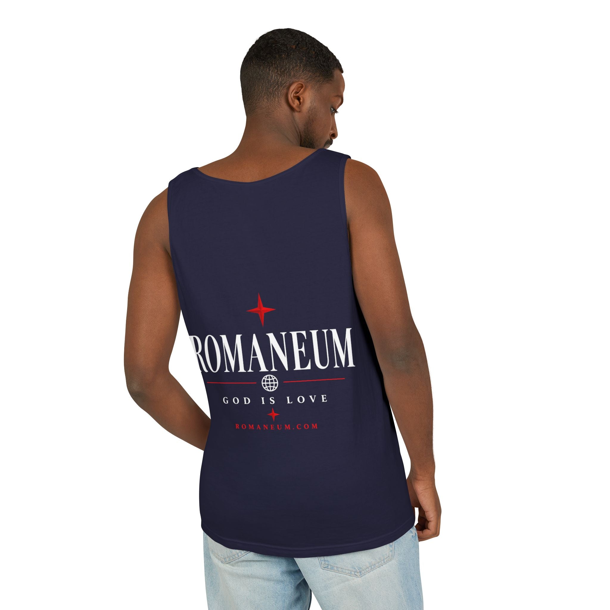 Amor/Roma Romaneum Tank Top — "God Is Love" Graphic Tank