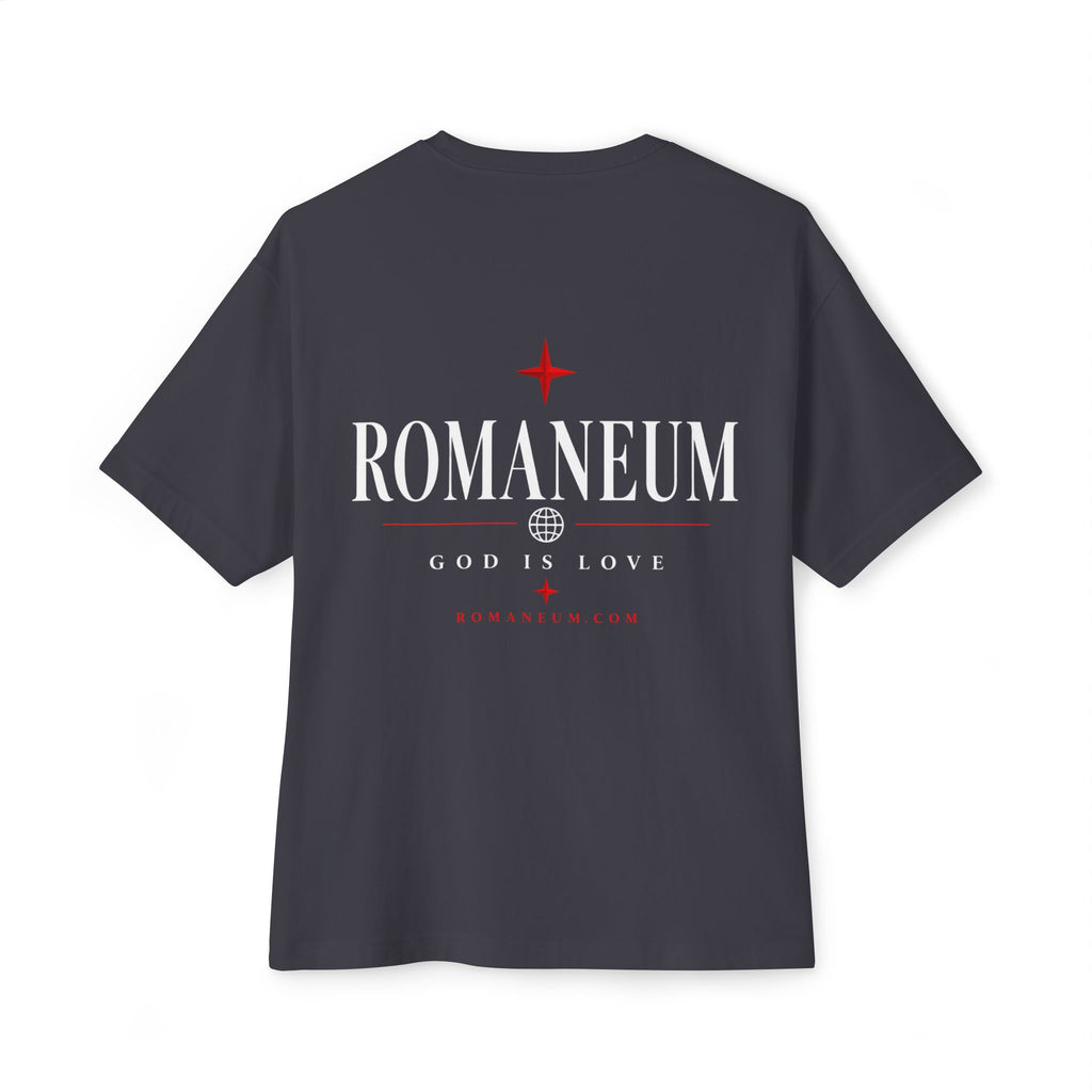 Amor Romanum Tee — 'Amor' Mirrored Graphic Boxy T‑Shirt