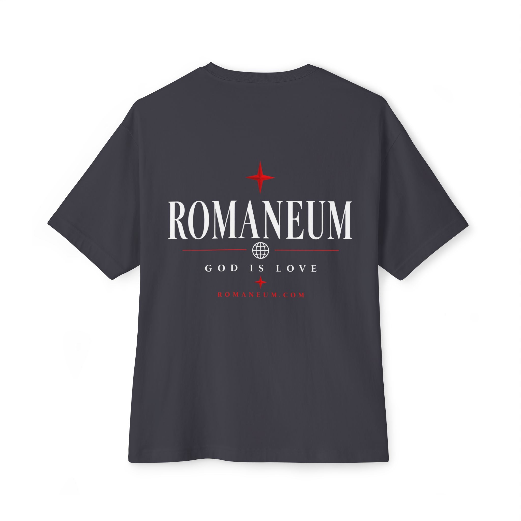 Amor Romanum Tee — 'Amor' Mirrored Graphic Boxy T‑Shirt