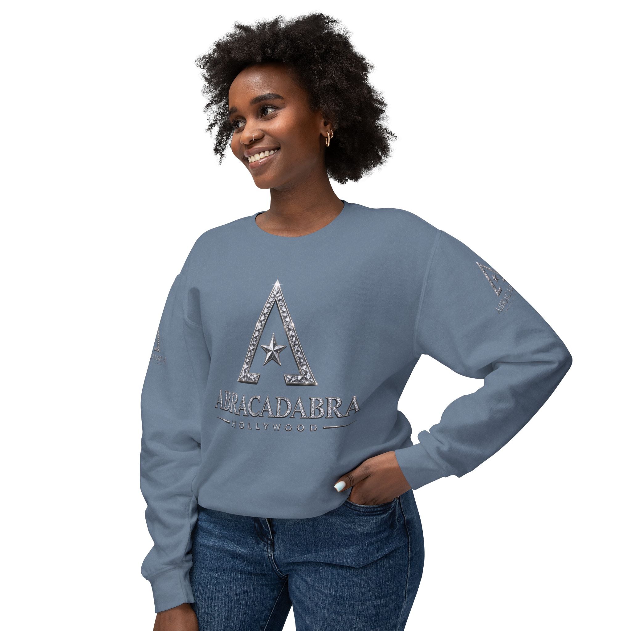 Abracadabra Star Crewneck Sweatshirt — Mystical Magic Logo Pullover