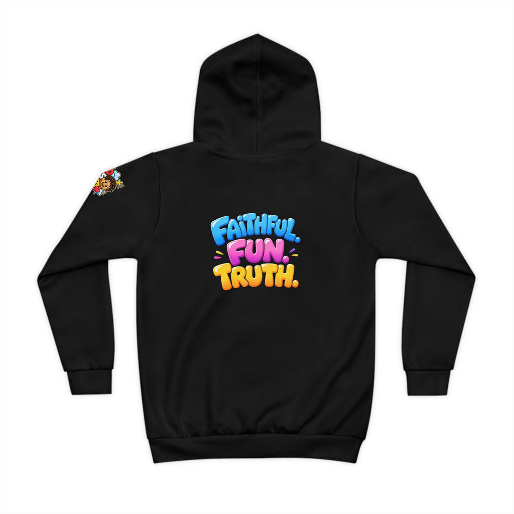 Children's Hoodie - "God Is Good" Colorful Faith Hoodie (Faithful, Fun, Truth)
