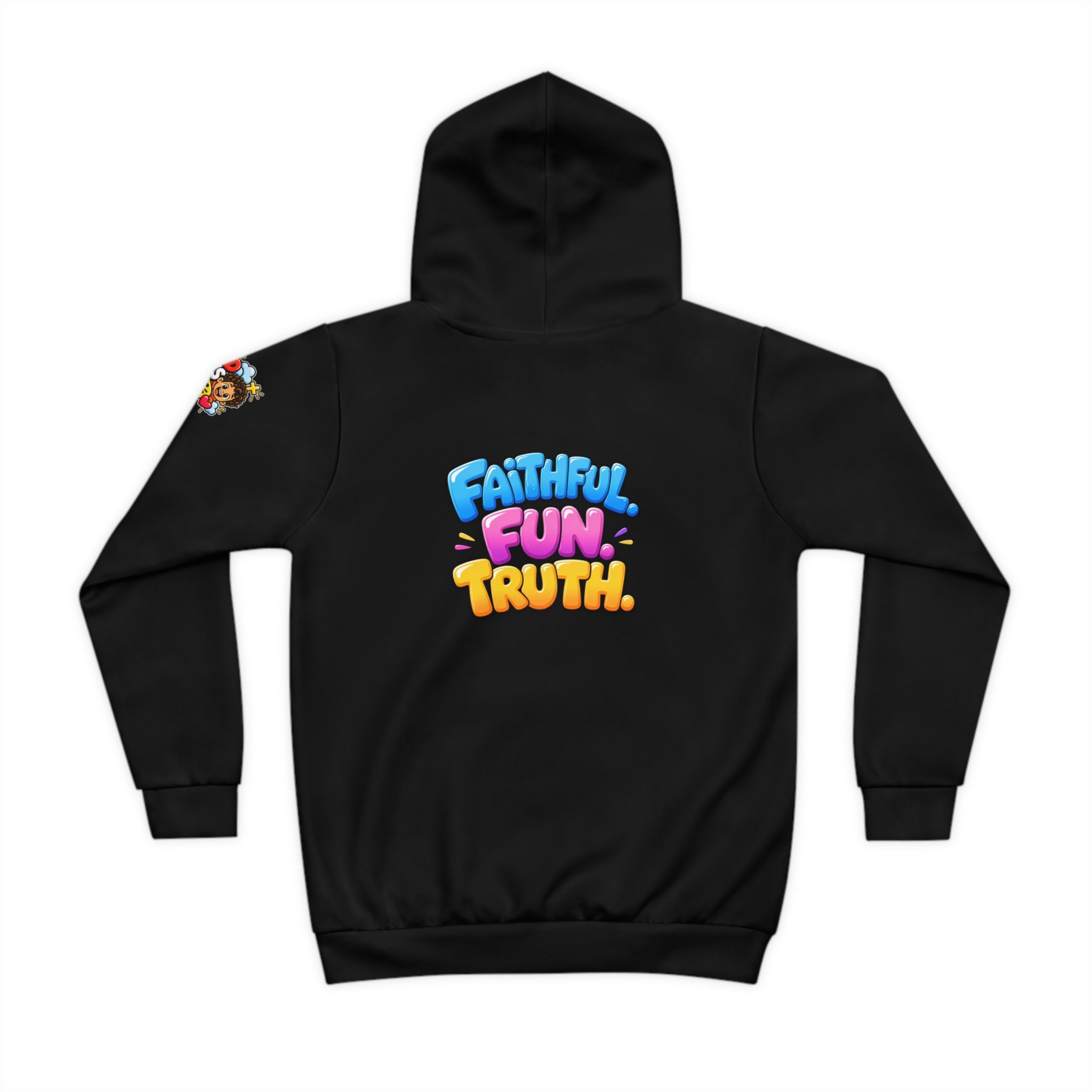 Children's Hoodie - "God Is Good" Colorful Faith Hoodie (Faithful, Fun, Truth)