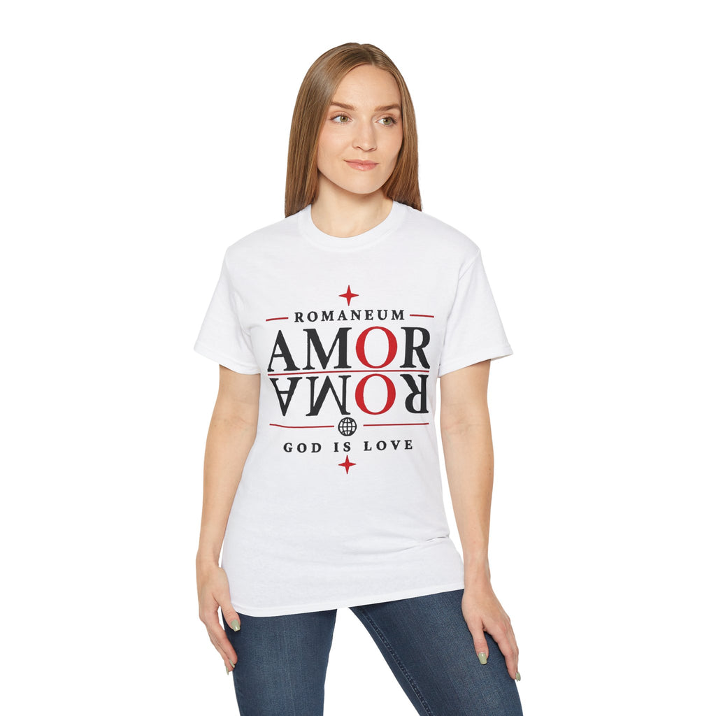Romaneum AMOR/ROMA God Is Love Graphic Tee