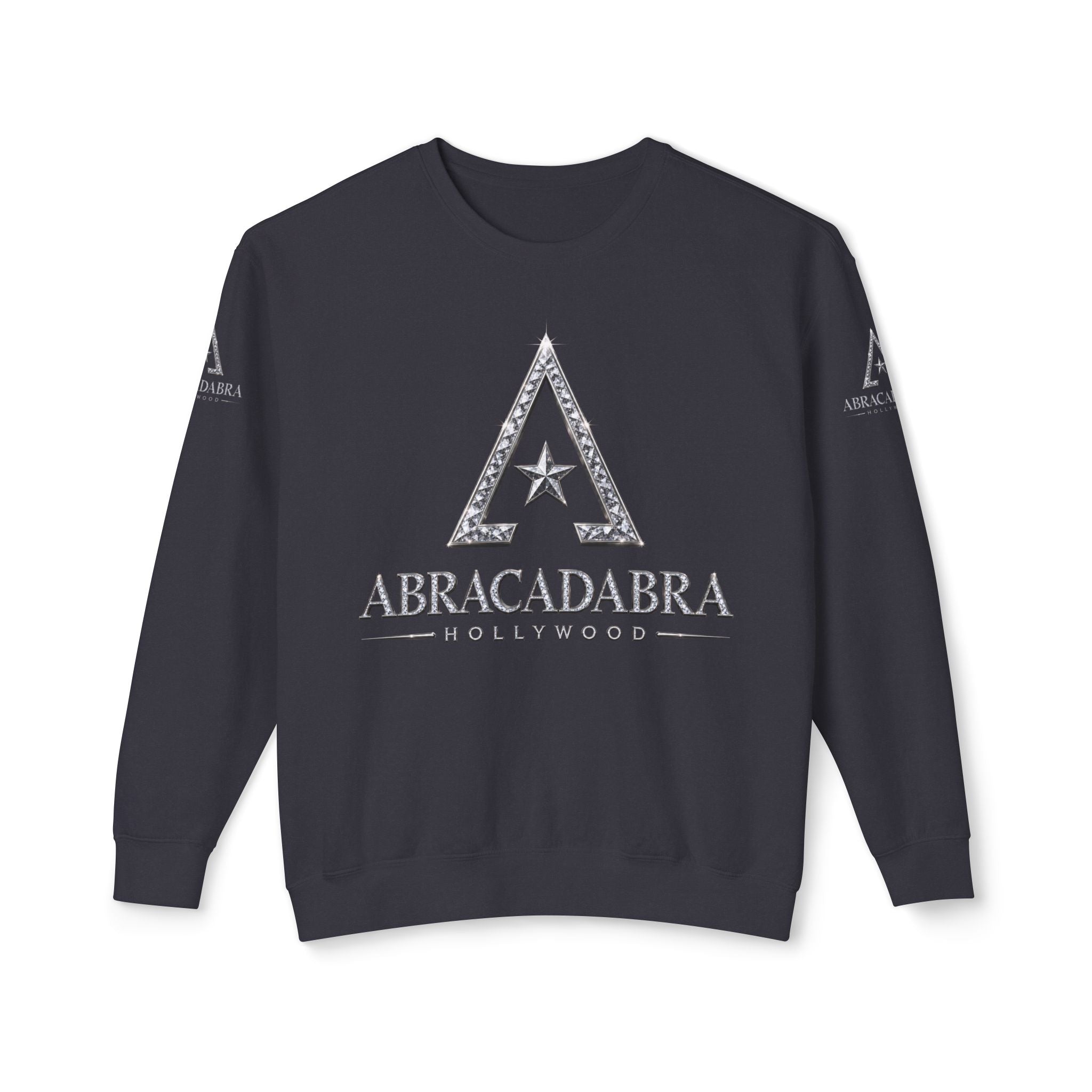 Abracadabra Star Crewneck Sweatshirt — Mystical Magic Logo Pullover