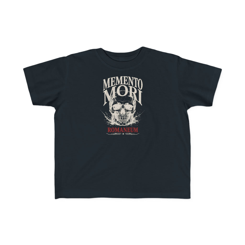 Memento Mori Toddler Tee — Vintage Skull Romaneum Graphic Shirt