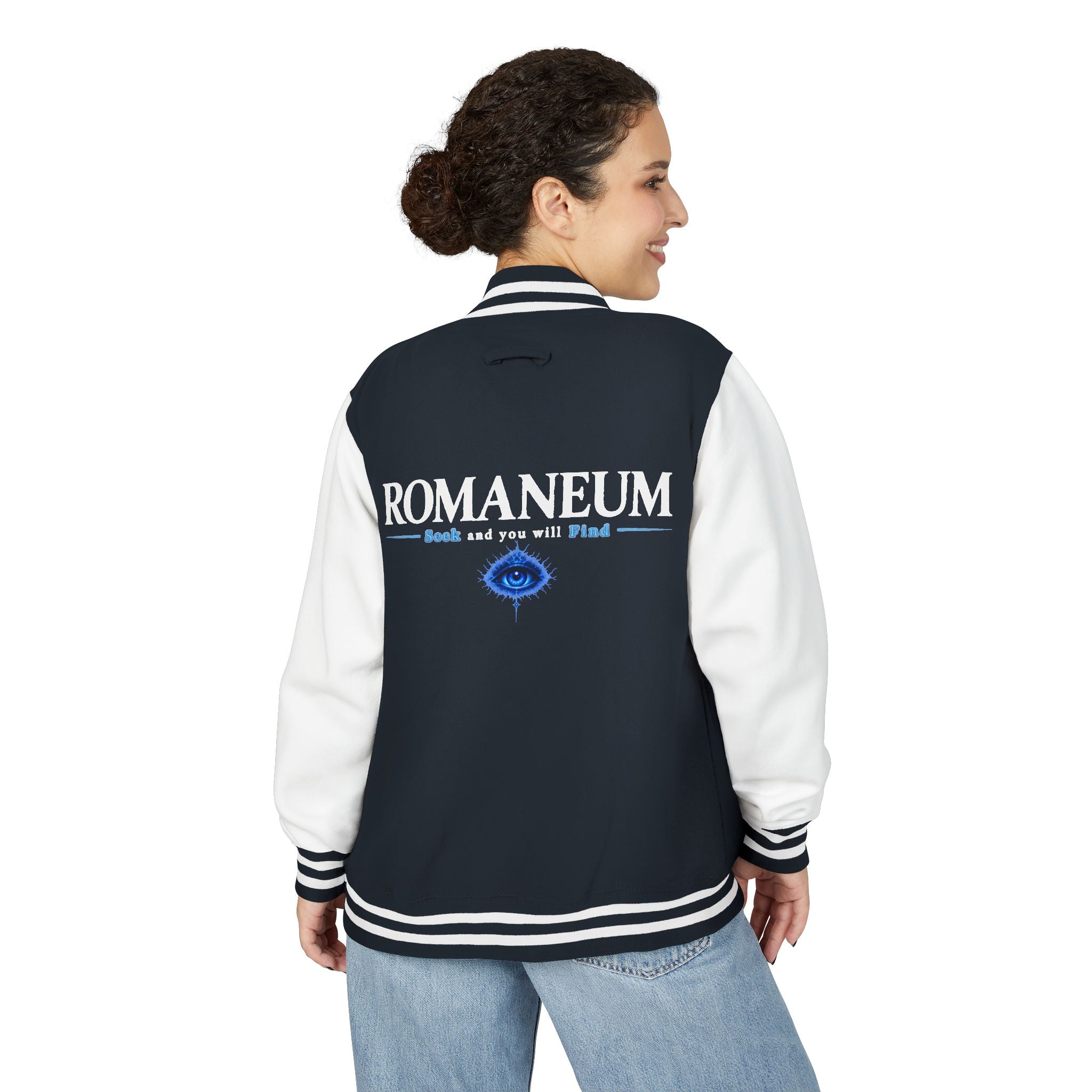Romaneum Eye Graphic Varsity Jacket