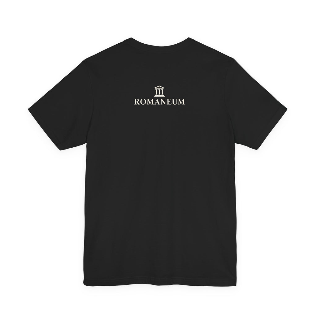 Romaneum Classic Logo T‑Shirt — Minimal Roman Architecture Tee