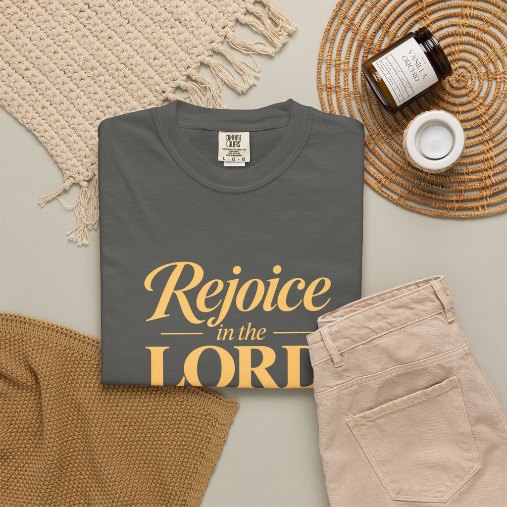 Rejoice in the Lord Always T-Shirt — Christian Faith Tee