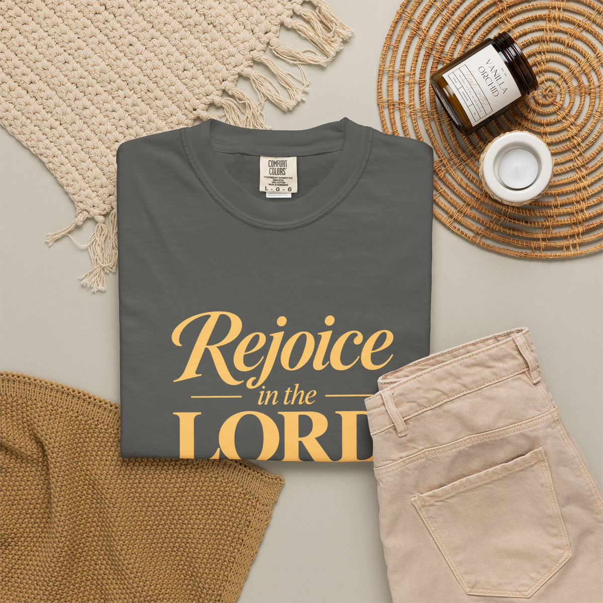 Rejoice in the Lord Always T-Shirt — Christian Faith Tee