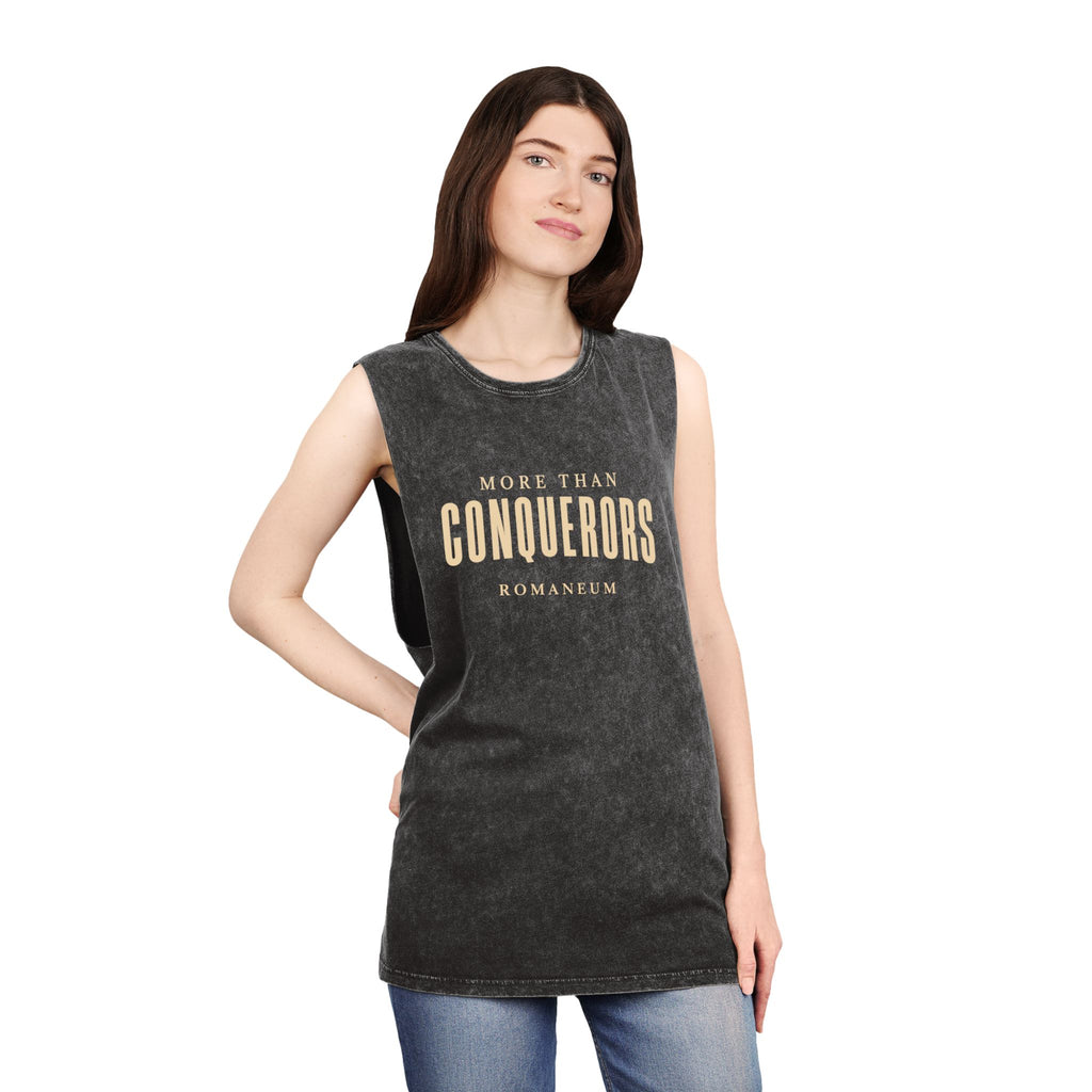 More Than Conquerors Stonewash Tank — ROMANEUM