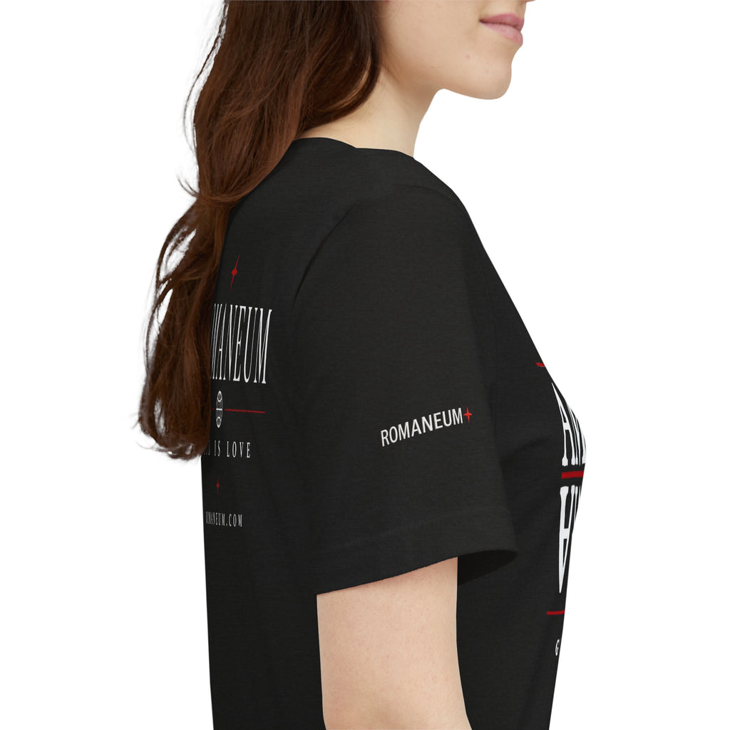 Romaneum 'AMOR/ROMA' God Is Love Graphic Tee