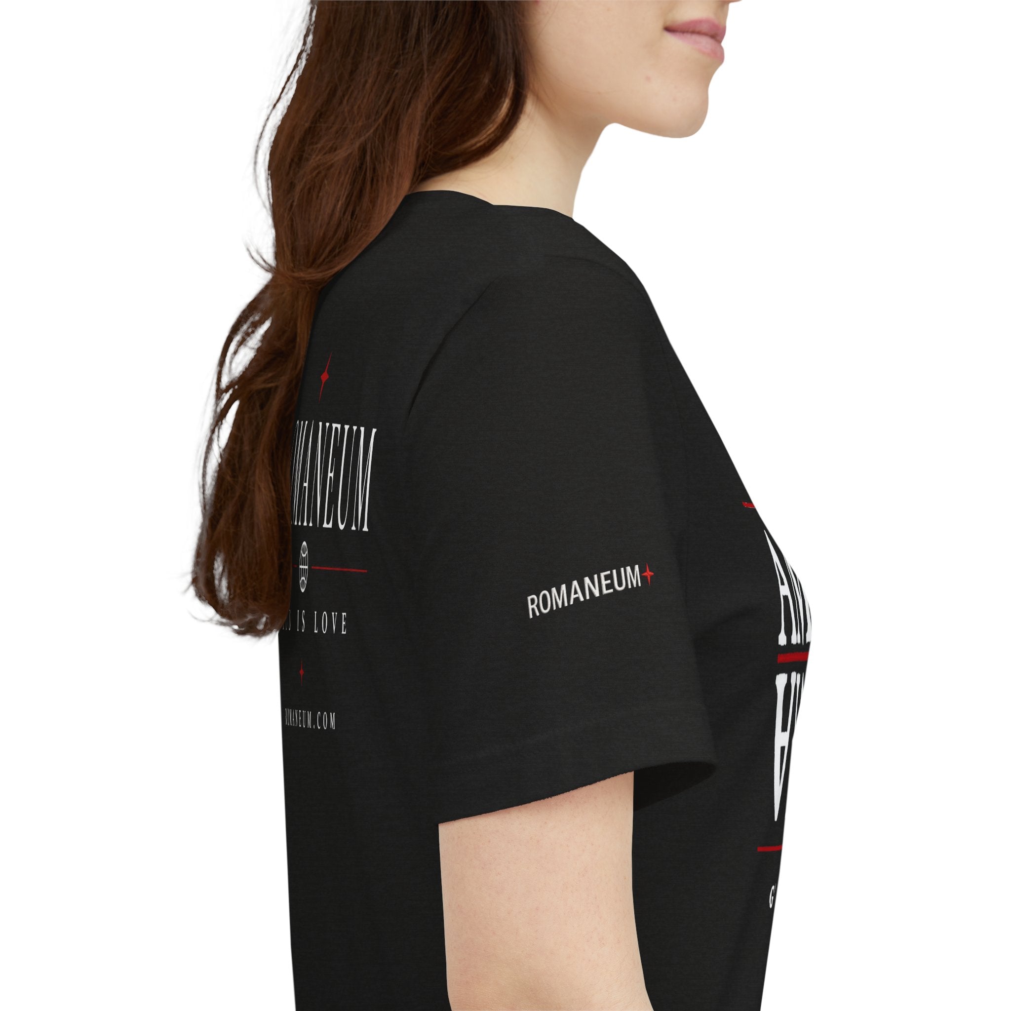 Romaneum 'AMOR/ROMA' God Is Love Graphic Tee