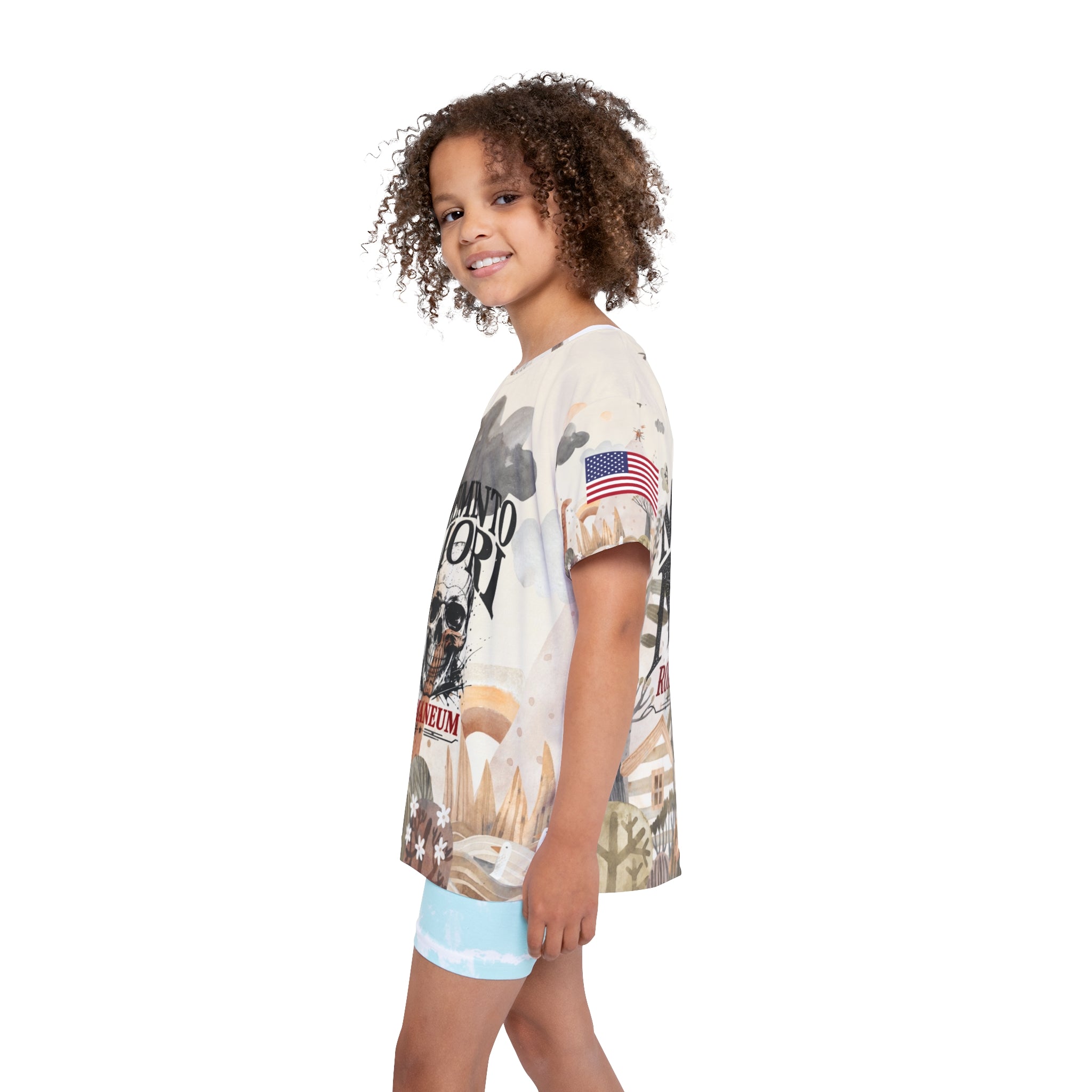 Kids Jersey – "Memento Mori" Romaneum Skull All-Over Print
