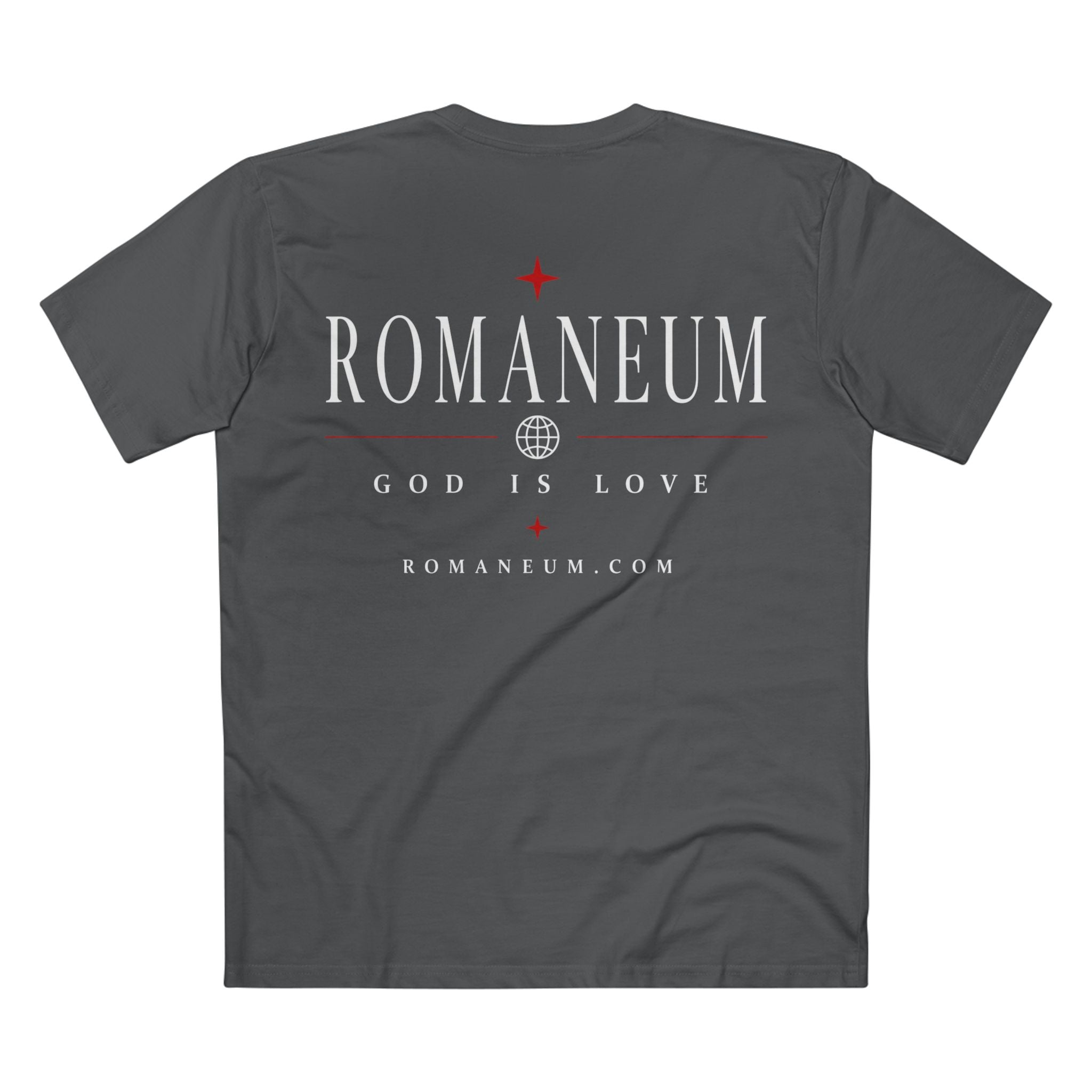 Romaneum AMOR/ROMA Tee — God Is Love Christian T‑Shirt
