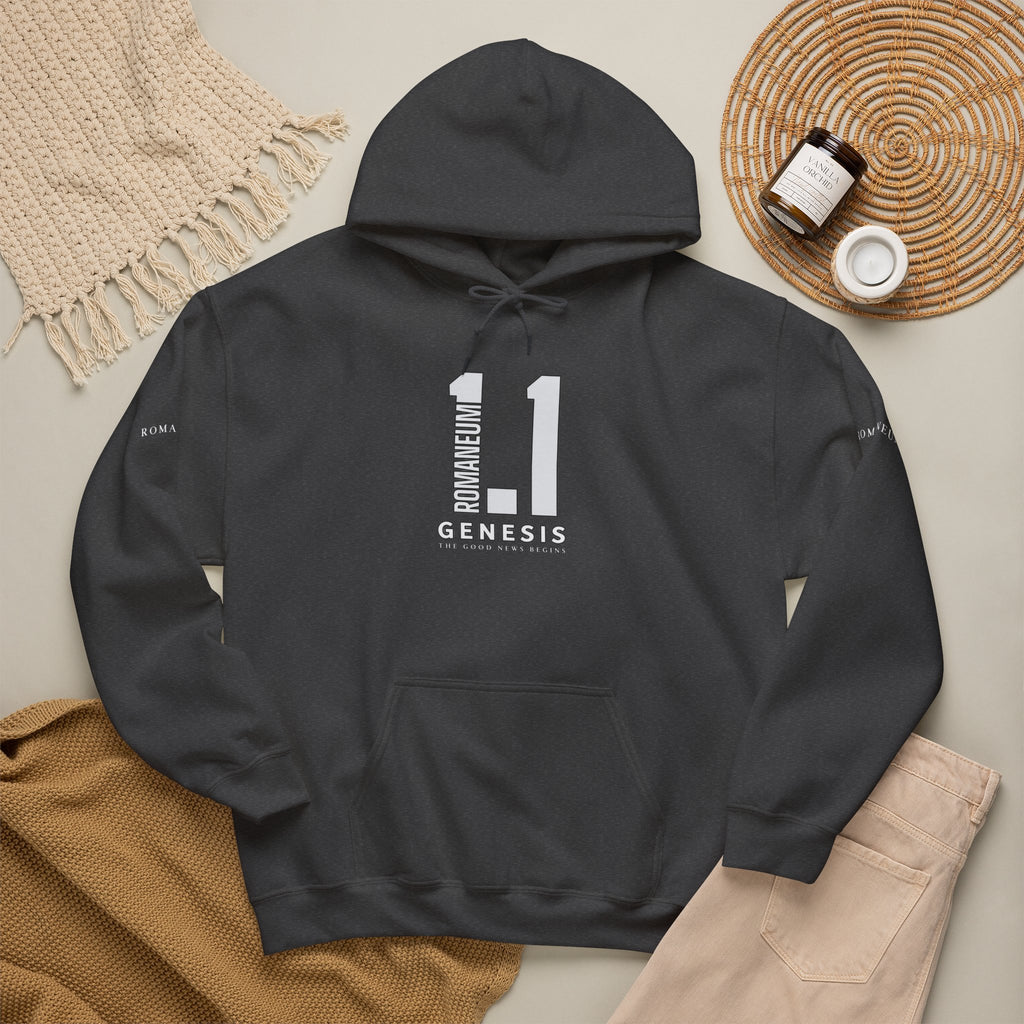 Genesis 1.1 Romaneum Hoodie – Minimalist Biblical Verse Pullover
