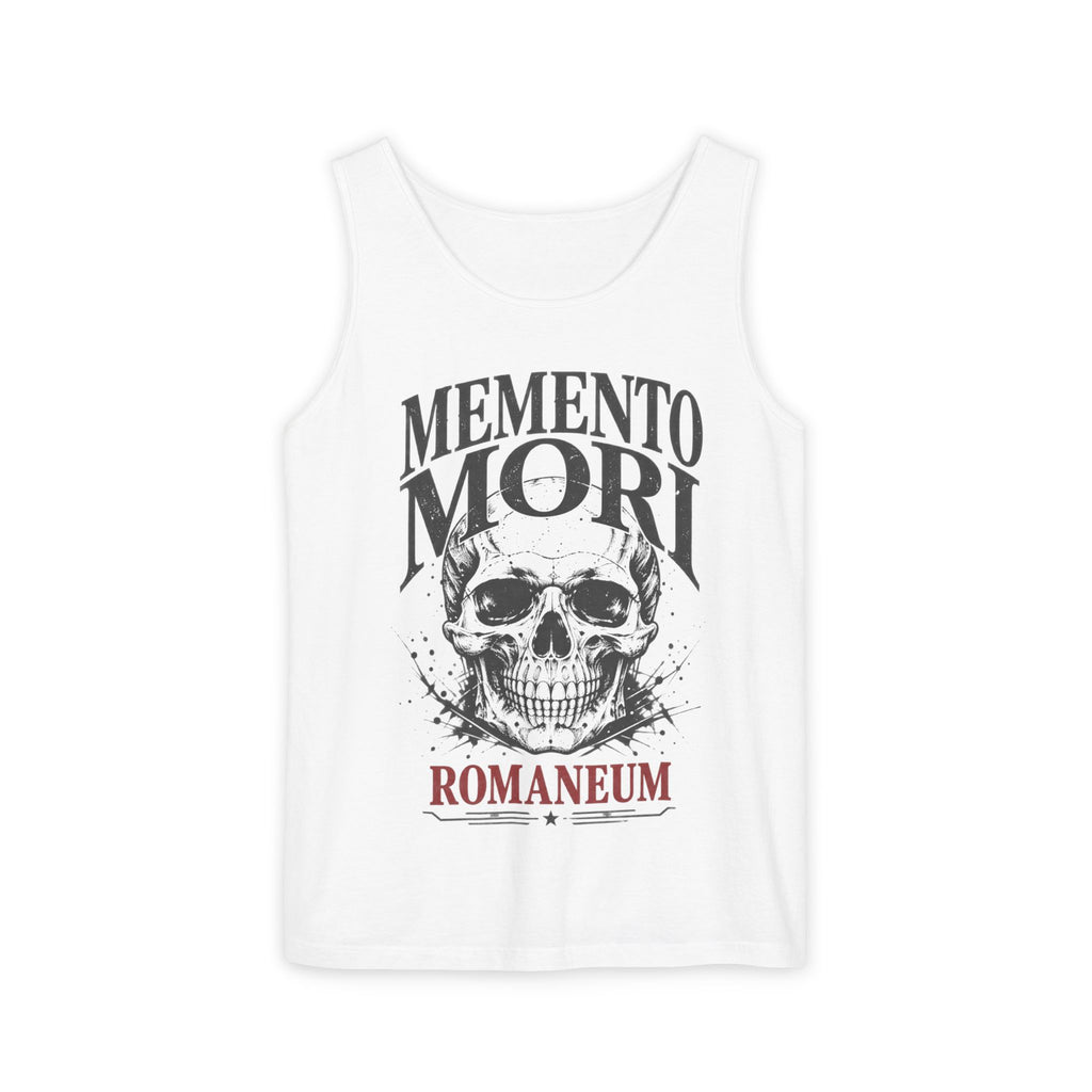 Memento Mori Skull Tank Top — Romaneum Vintage-Style Reminder Tank