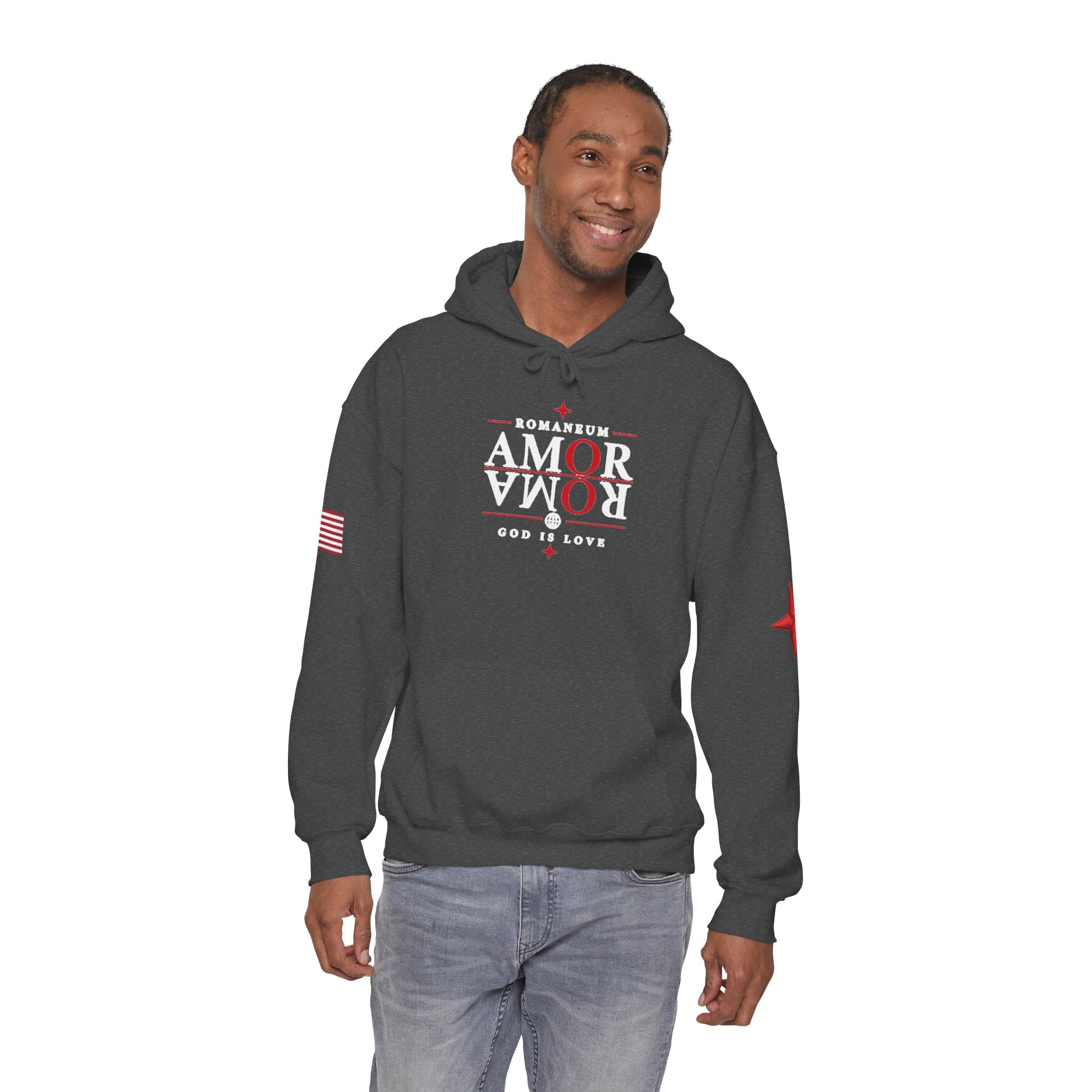 Romaneum ‘Amor’ Hoodie — God Is Love Graphic Sweatshirt