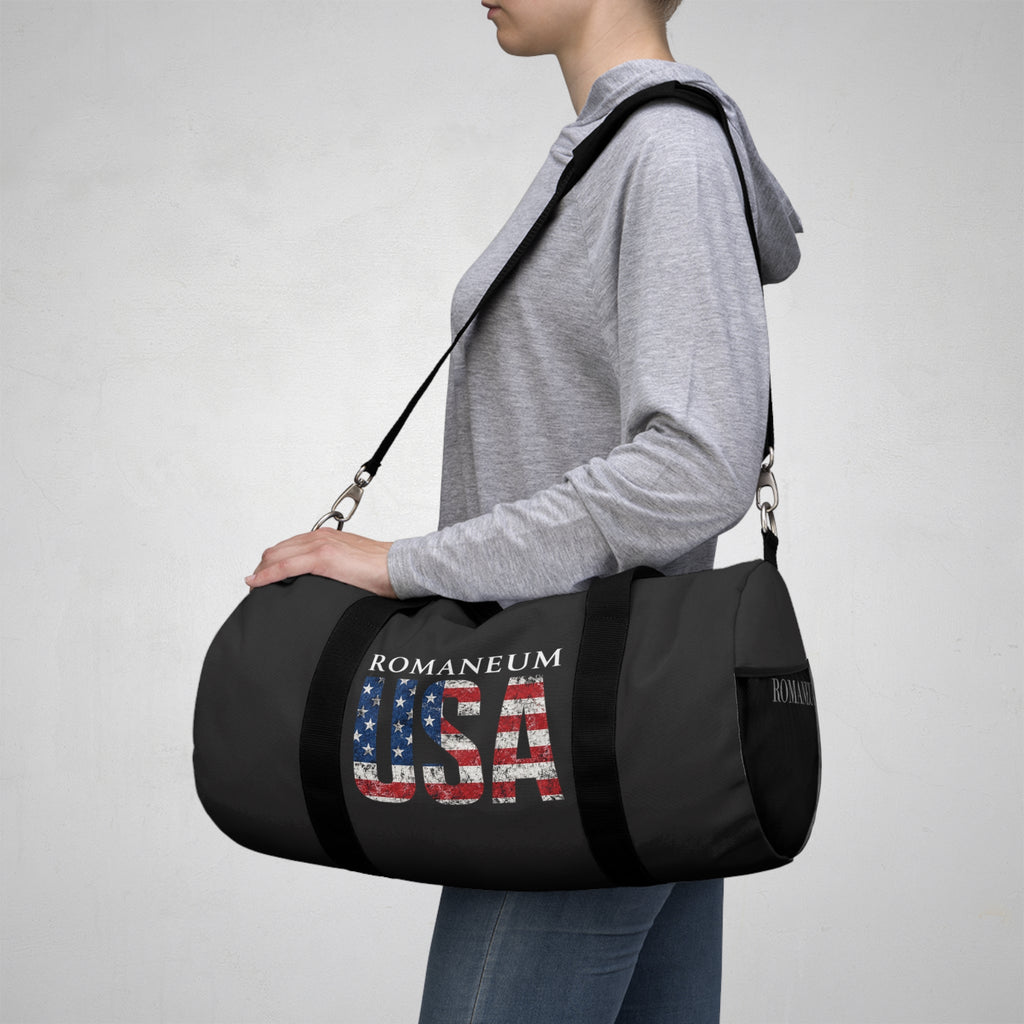 Romanum USA Flag Duffel Bag – Patriotic Travel & Gym Gear