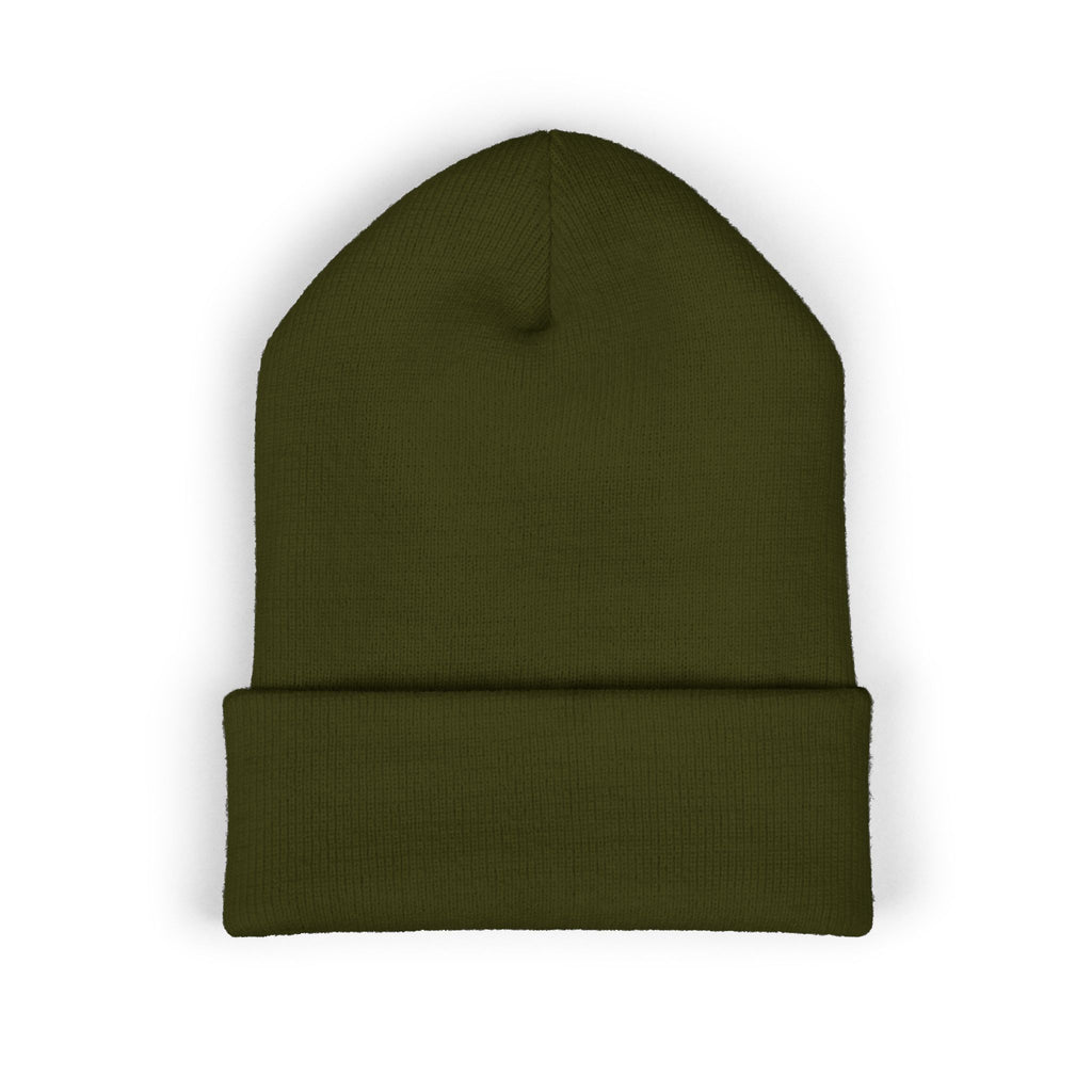 Embroidered 'ROMANEUM' Classic Cuffed Beanie —  Knit Cap