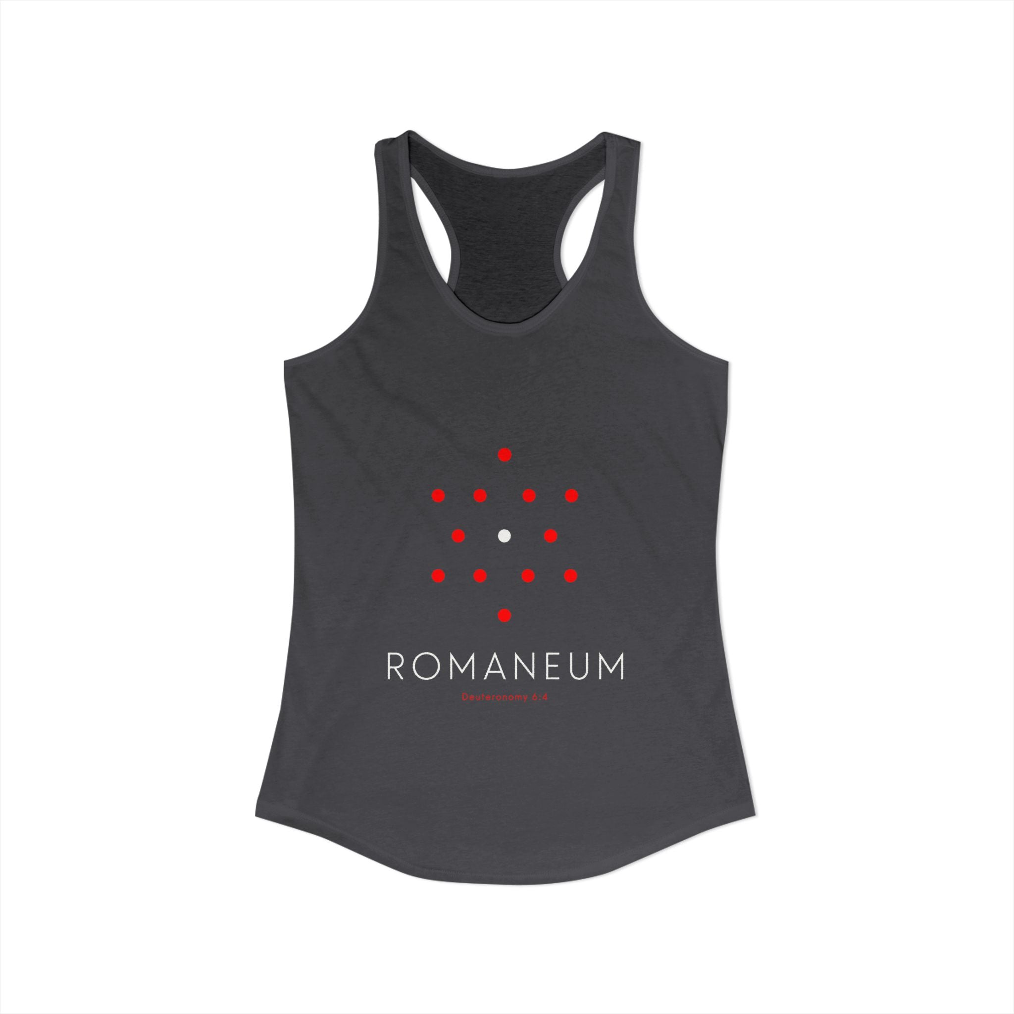 Romaneum Women’s Racerback Athletic Tank | Front & Back Logo