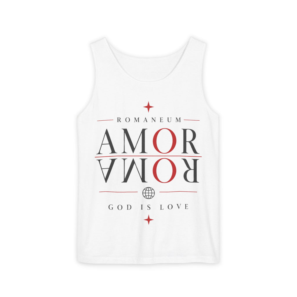 Amor/Roma Romaneum Tank Top — "God Is Love" Graphic Tank