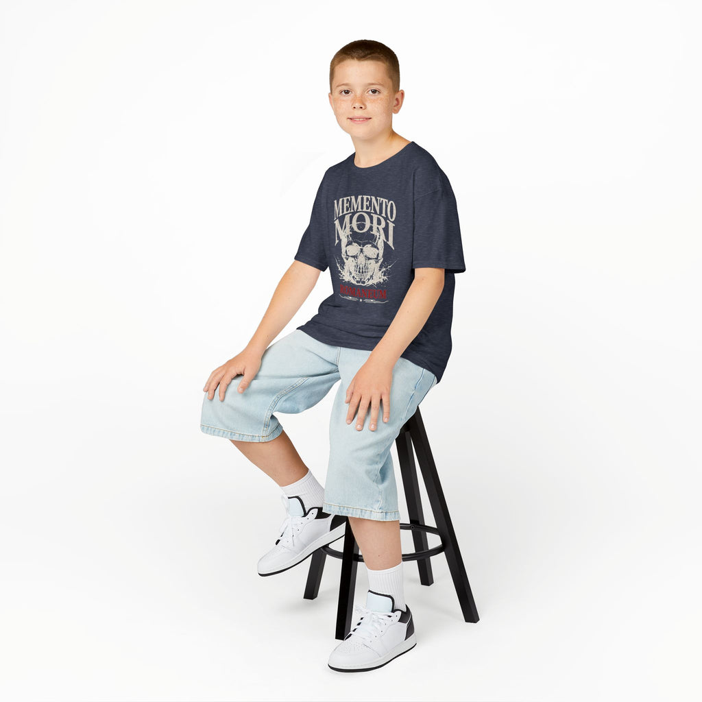 Kids T-Shirt — "Memento Mori" Skull Romaneum Tee