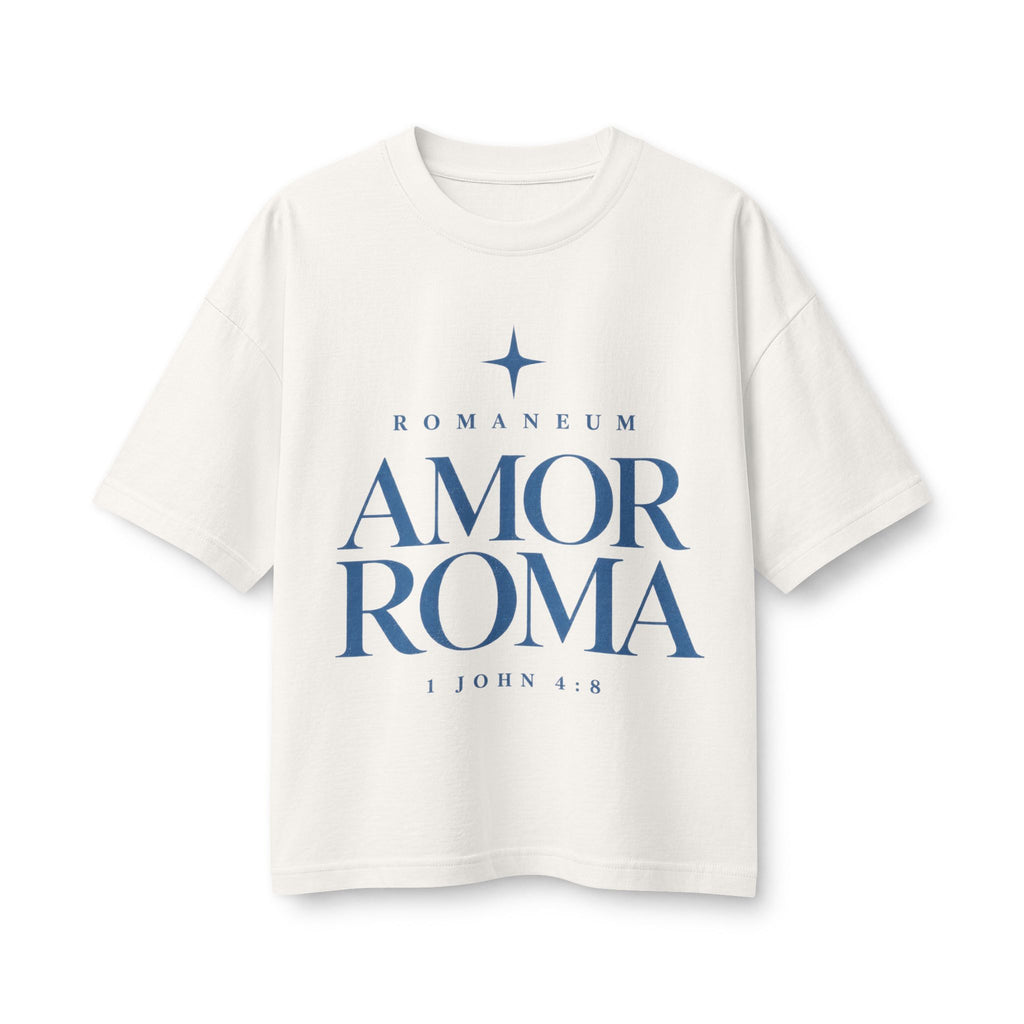 Amor Roma Christian Tee — "Above" Cloud Back Graphic