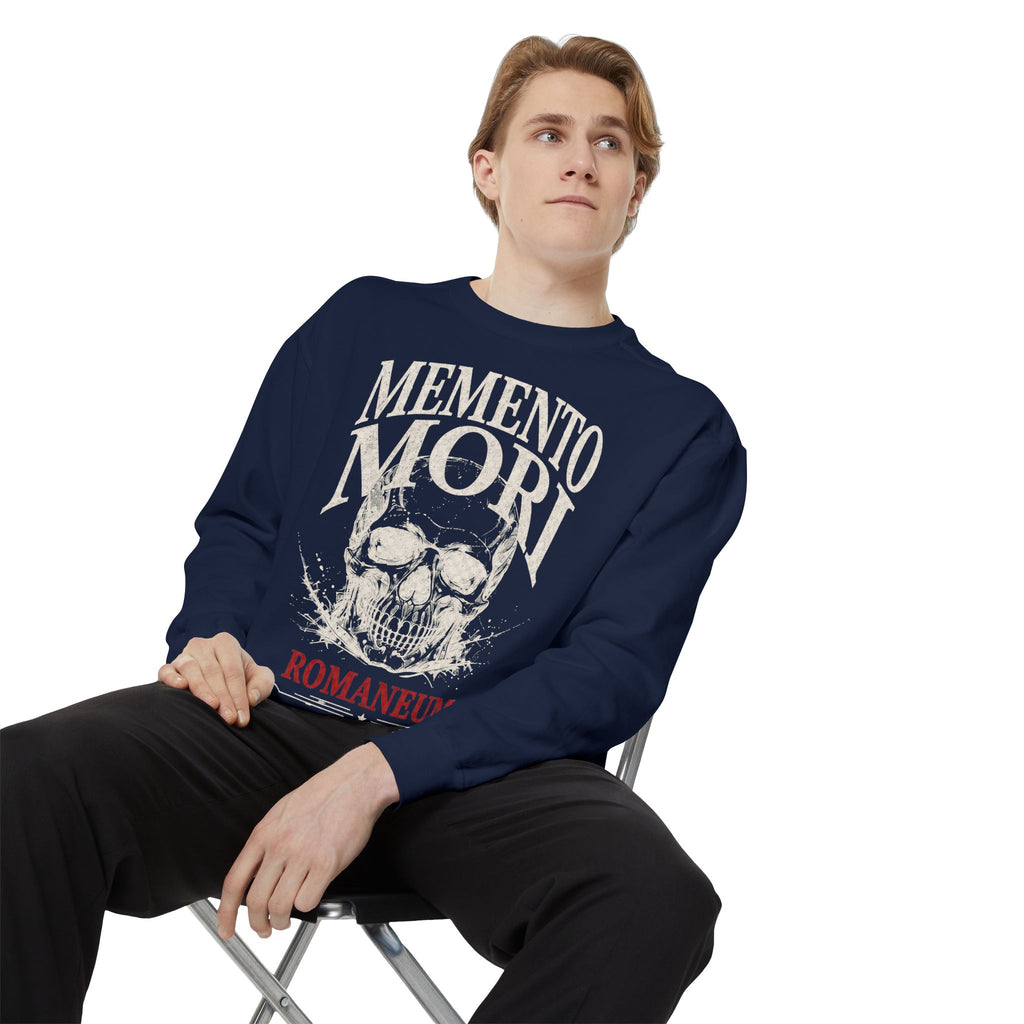 Memento Mori Sweatshirt — Gothic Skull Romaneum Crewneck