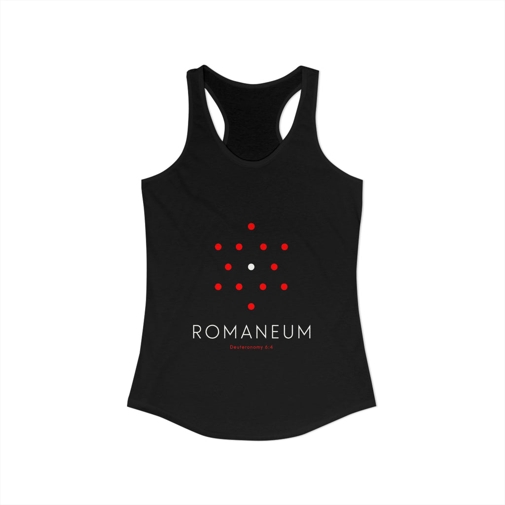 Romaneum Women’s Racerback Athletic Tank | Front & Back Logo