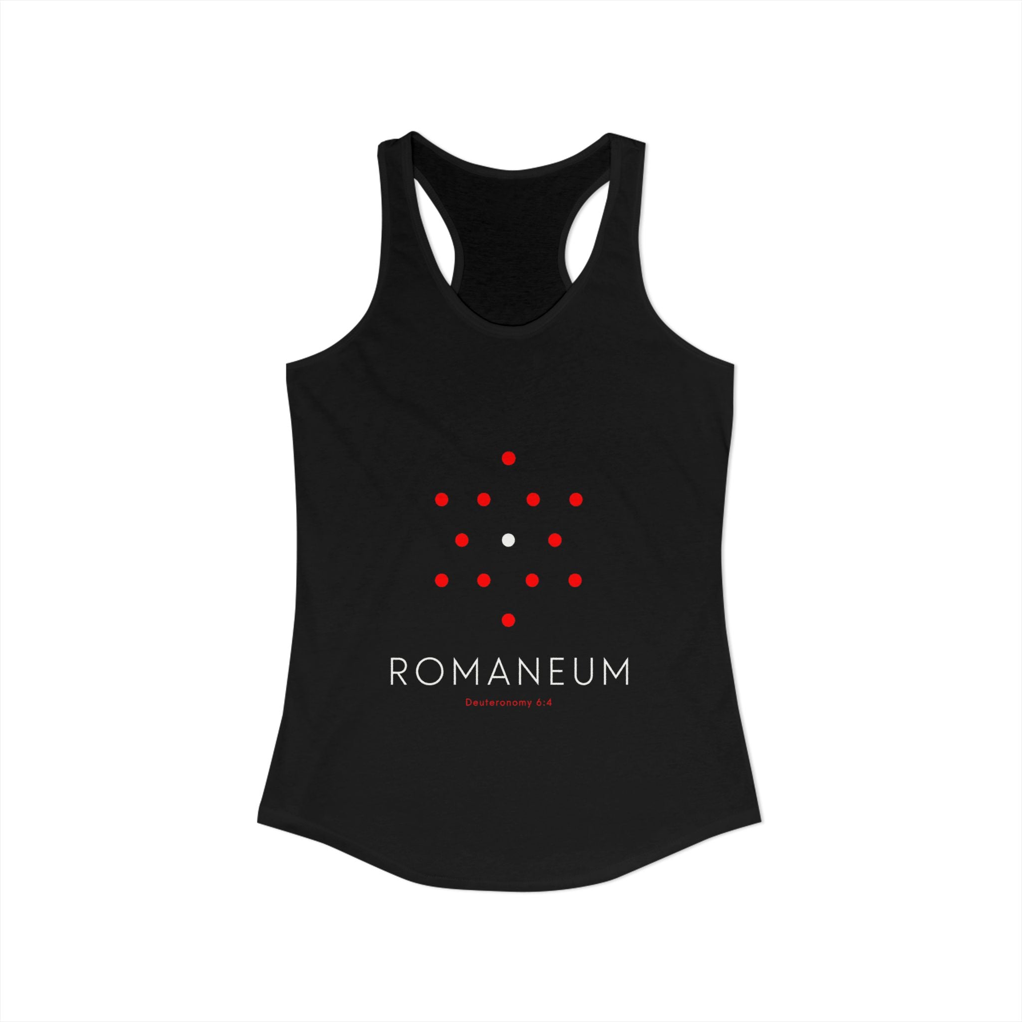 Romaneum Women’s Racerback Athletic Tank | Front & Back Logo