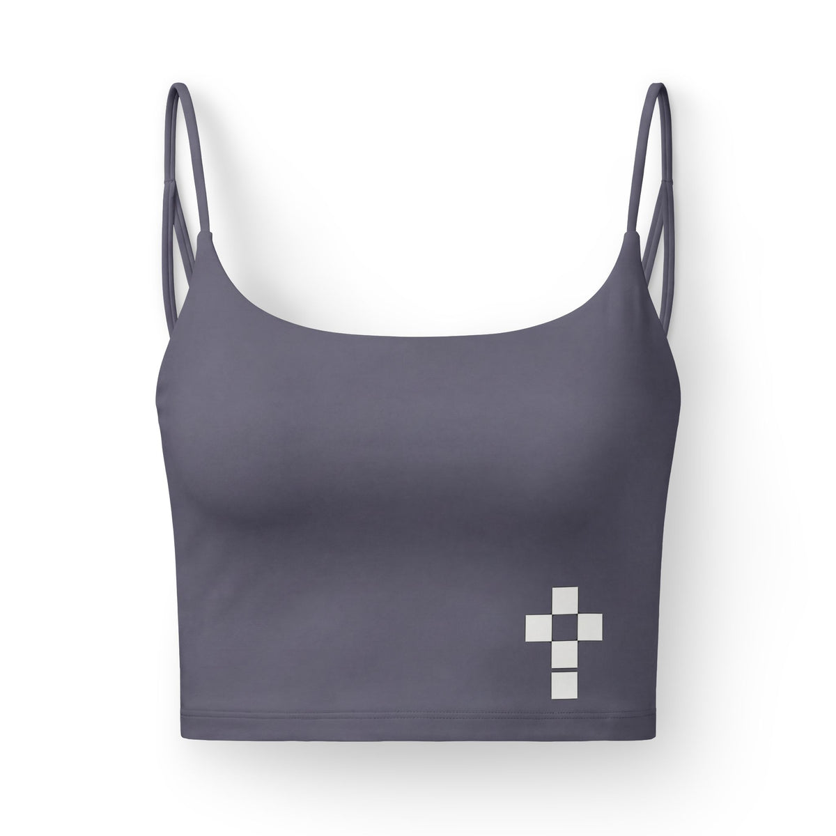 Luxe Crop Bra — ROMANEUM Cross Logo
