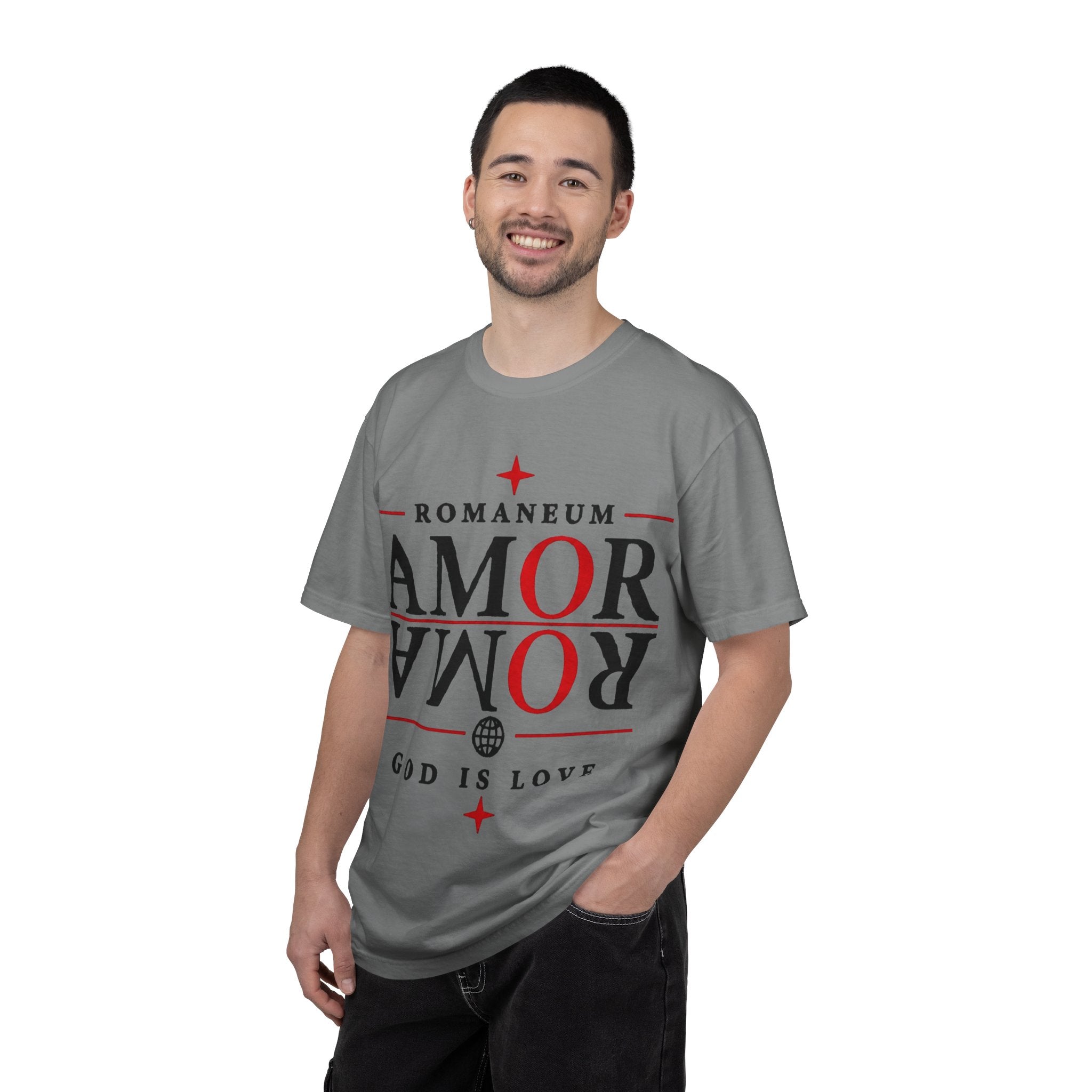 AMOR ROMA Tee — "God Is Love" Graphic T-Shirt