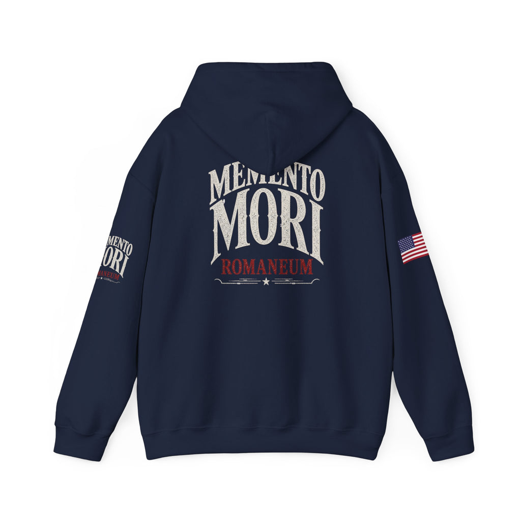 Memento Mori Hoodie — Romaneum Skull Graphic Pullover