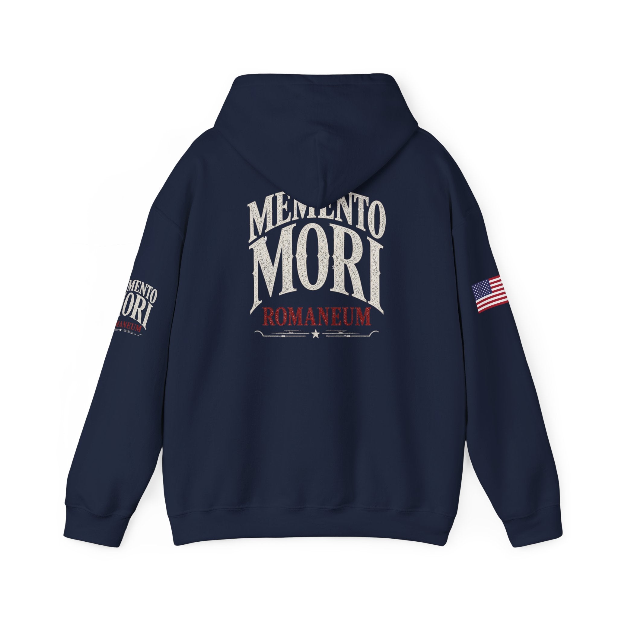 Memento Mori Hoodie — Romaneum Skull Graphic Pullover