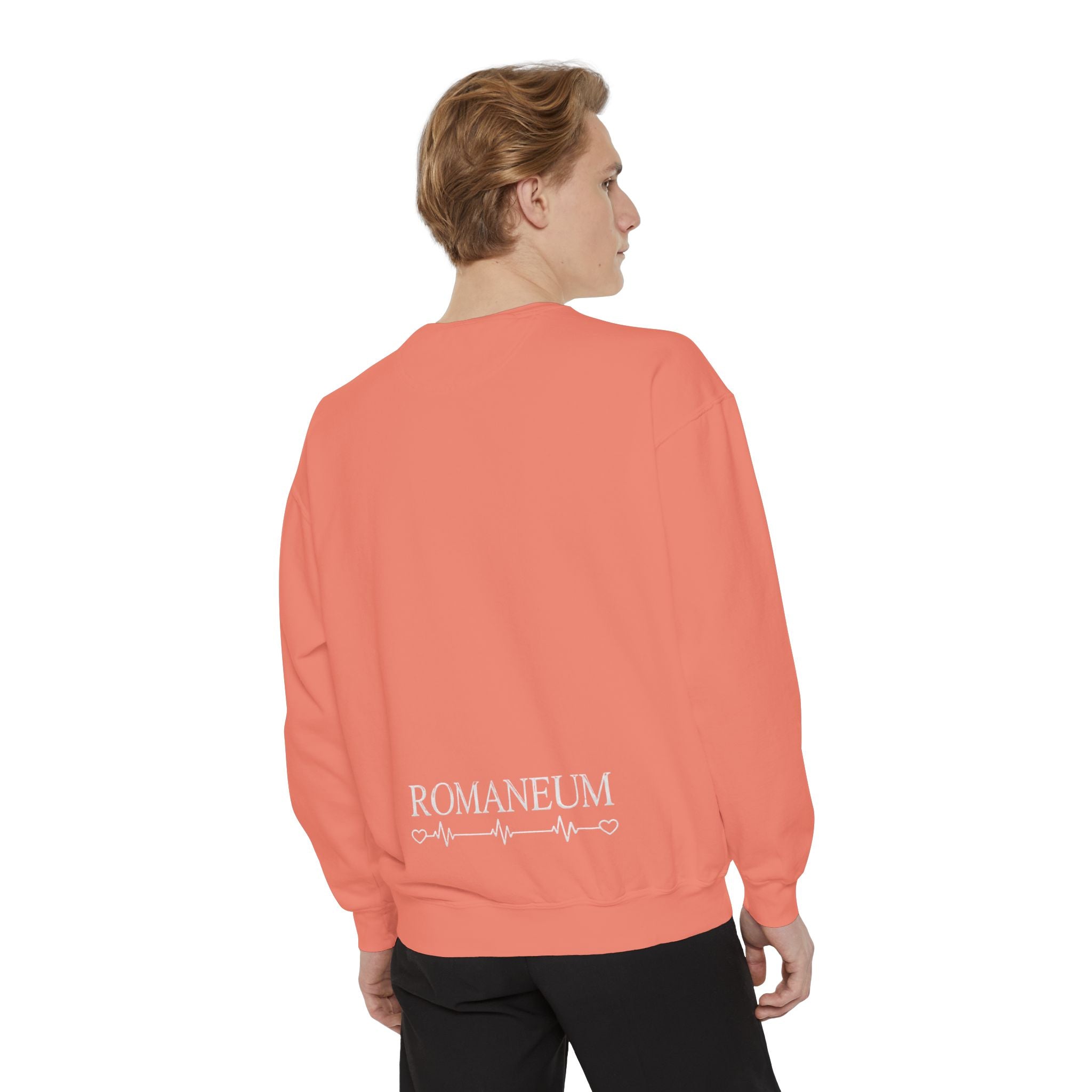 Alpha Omega Heart design sweatshirt | God is Love 1 John 4:8 RomanEum