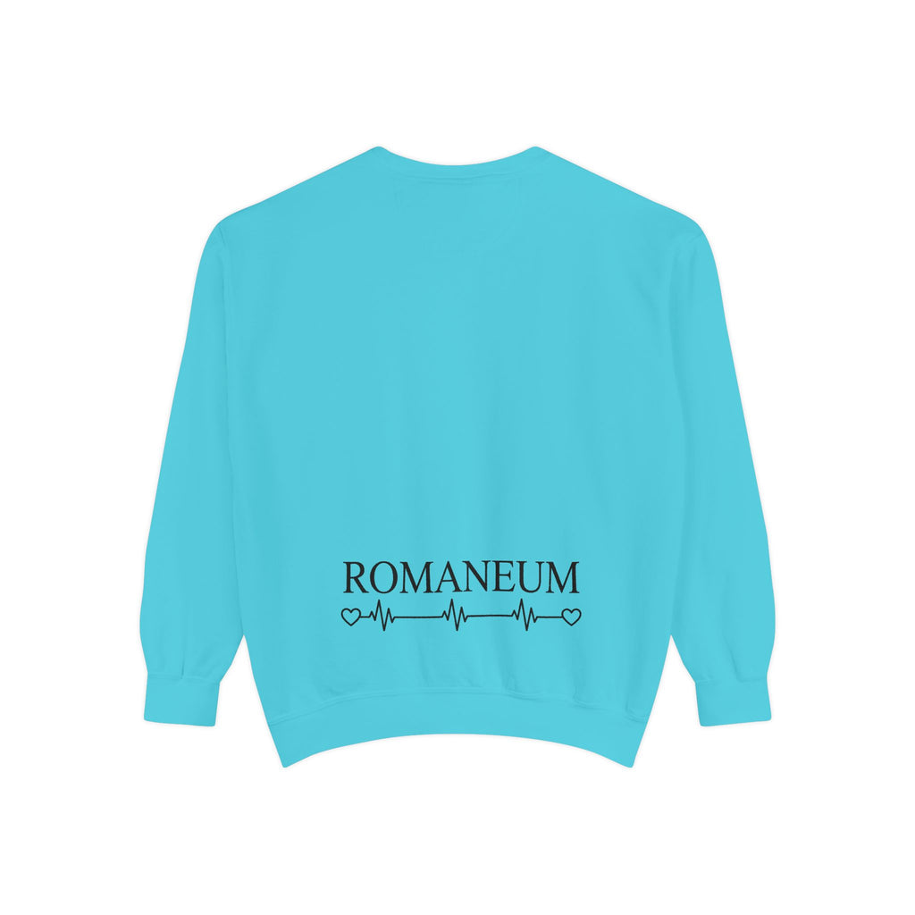 Alpha Omega Heart design sweatshirt | God is Love 1 John 4:8 RomanEum