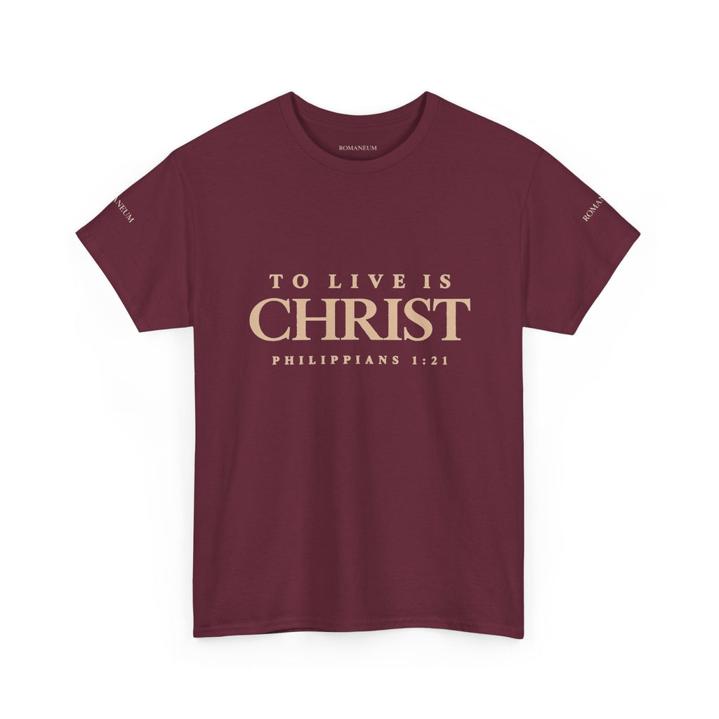Romaneum Tee - "To Live Is Christ"