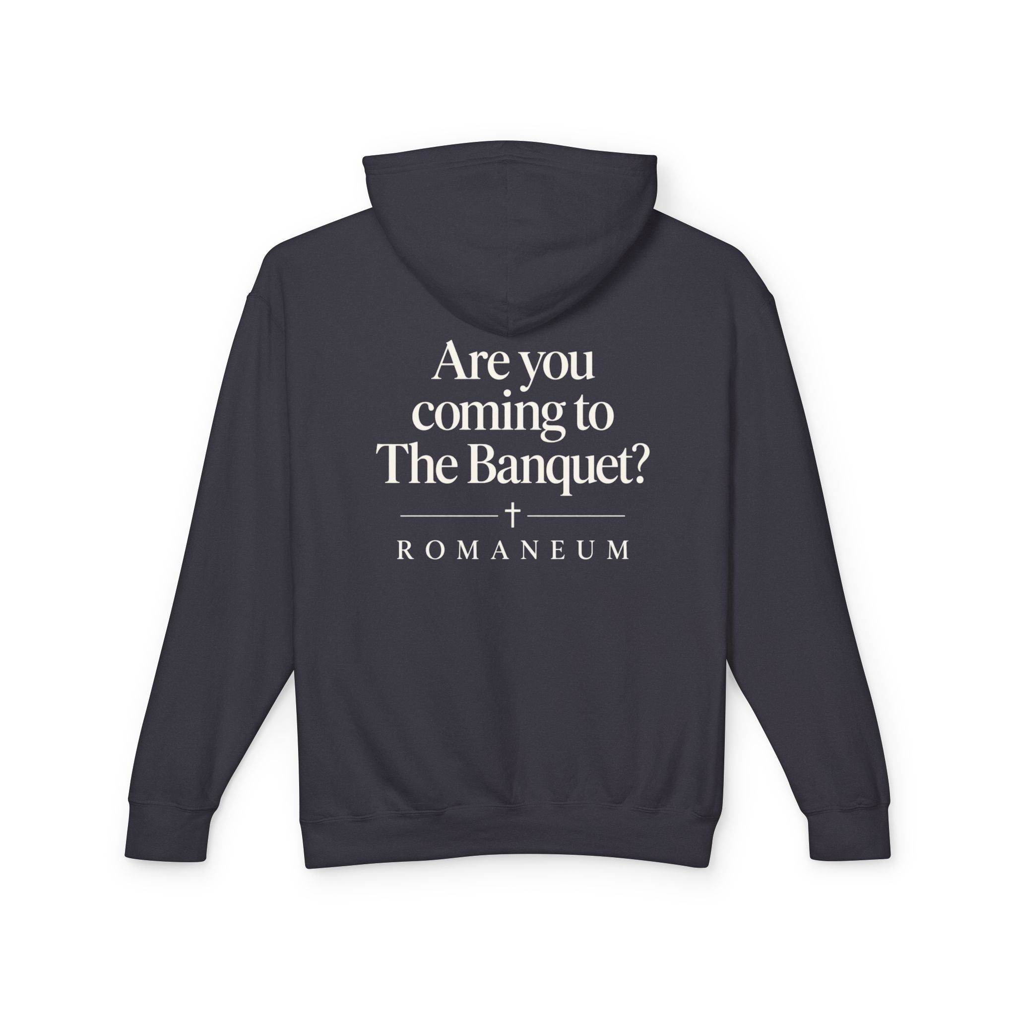 Hoodie — "Are you coming to The Banquet?" ROMANEUM Graphic