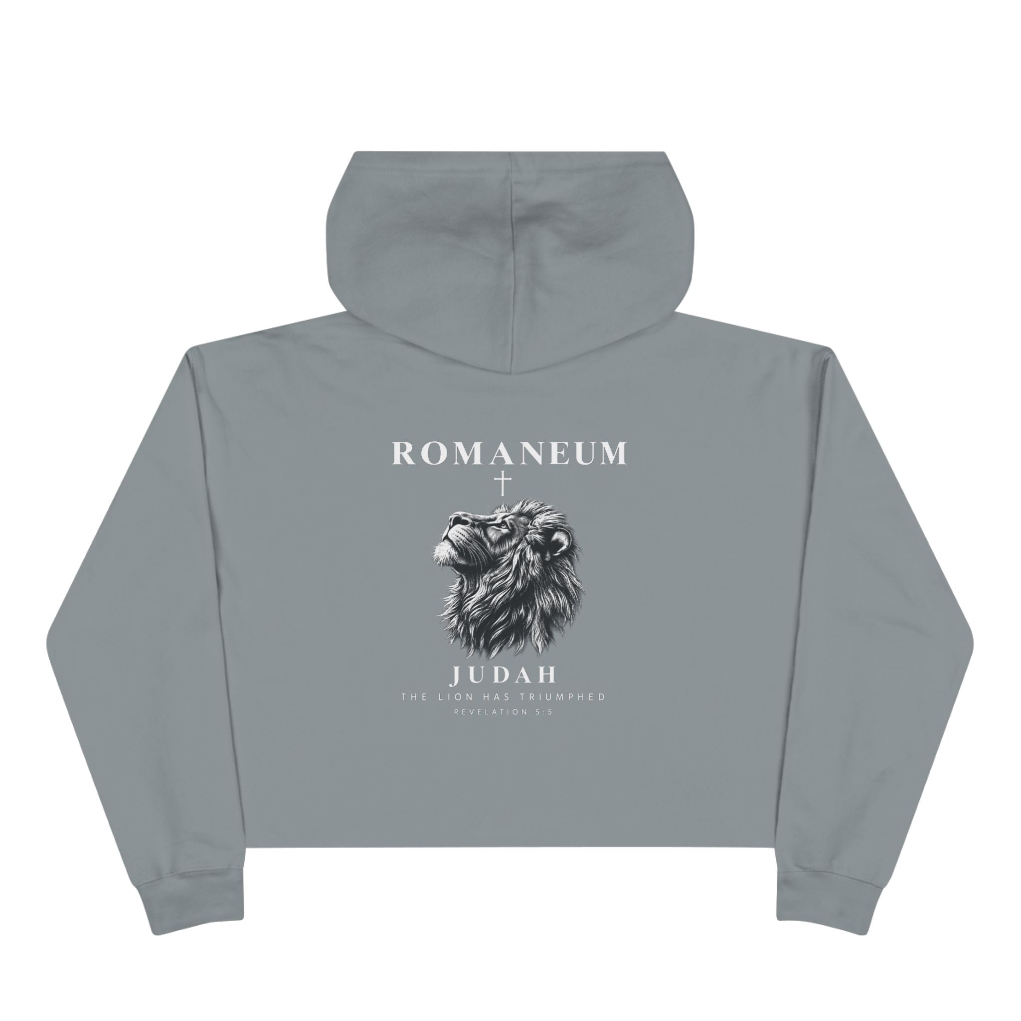 Romaneum Judah Lion Crop Hoodie —  Graphic Crop Hoodie