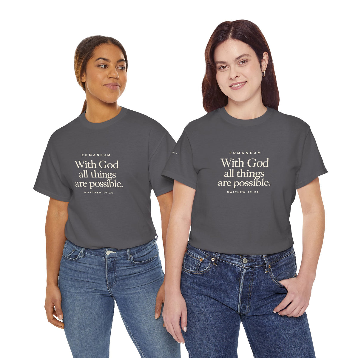 Faith Graphic Tee — "With God All Things Are Possible" T‑Shirt